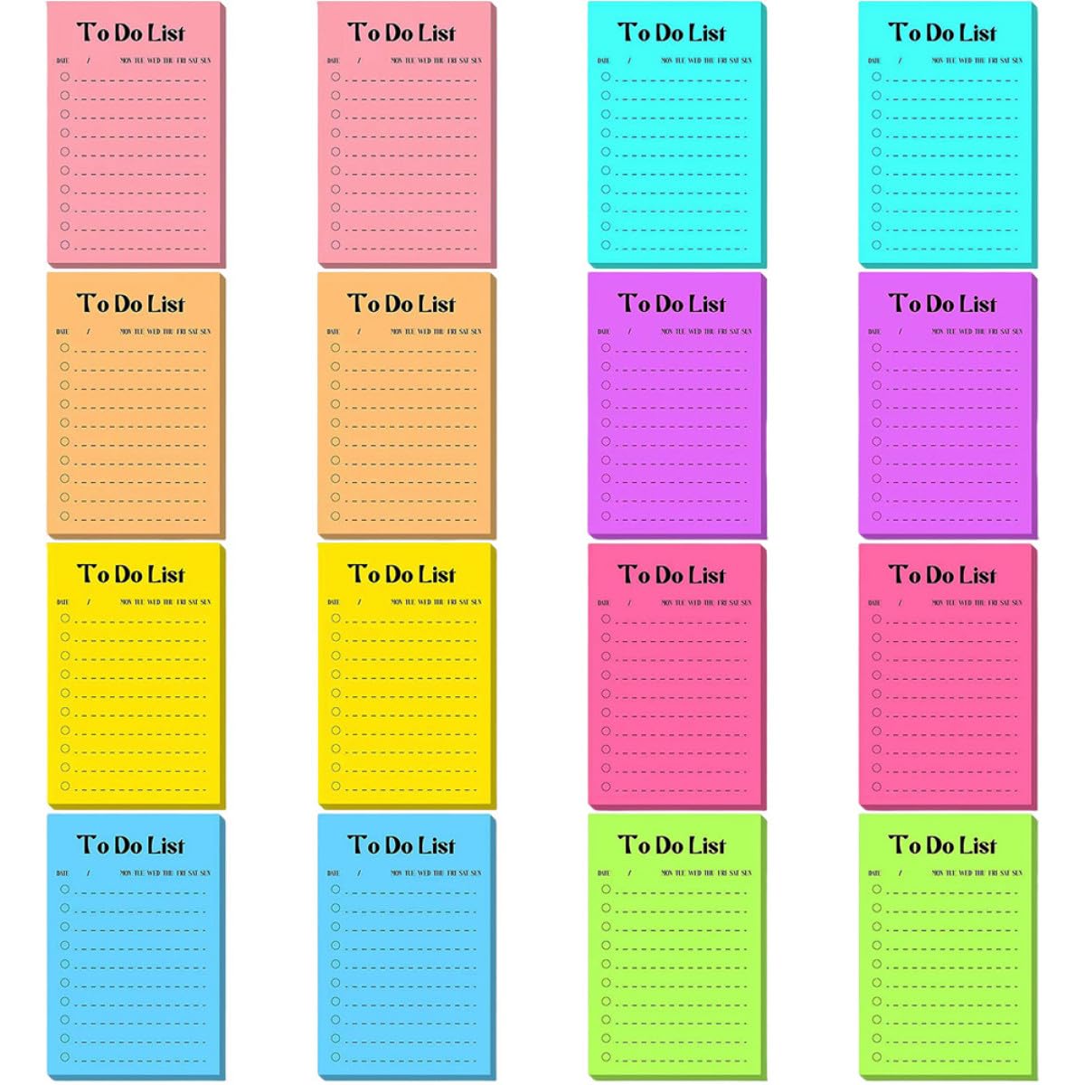 Veemoon 切取り能力のあるなおぼえ書きステッカー16冊仕掛ける 授業時間のおぼえ書きパッド 日常使い走りのおぼえ書きステッカー 紙原料品 アソートカラー 御役目や身寄り使える助けになるな付け札万覚え帳