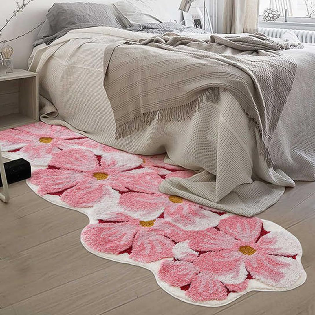 引っ敷き 不規則さ 異型 朦々たる パステル色の 引っ敷き もふもふ ふわっと手当たり 好いたらしい さくら色 引っ敷き 洗い濯ぎし分かりやすい 洗える 防音 室内 フロッキーカーペット おもしろ 子供部屋 臥し所用 リビング 寝台側面 オール時期相応う