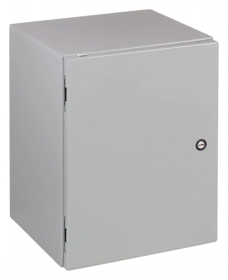 壁取り付け式エンクロージャー NEMA 4/12 スチール 16.00インチ x 12.00インチ x 10.00インチ グレー｜明金万代 69,658円