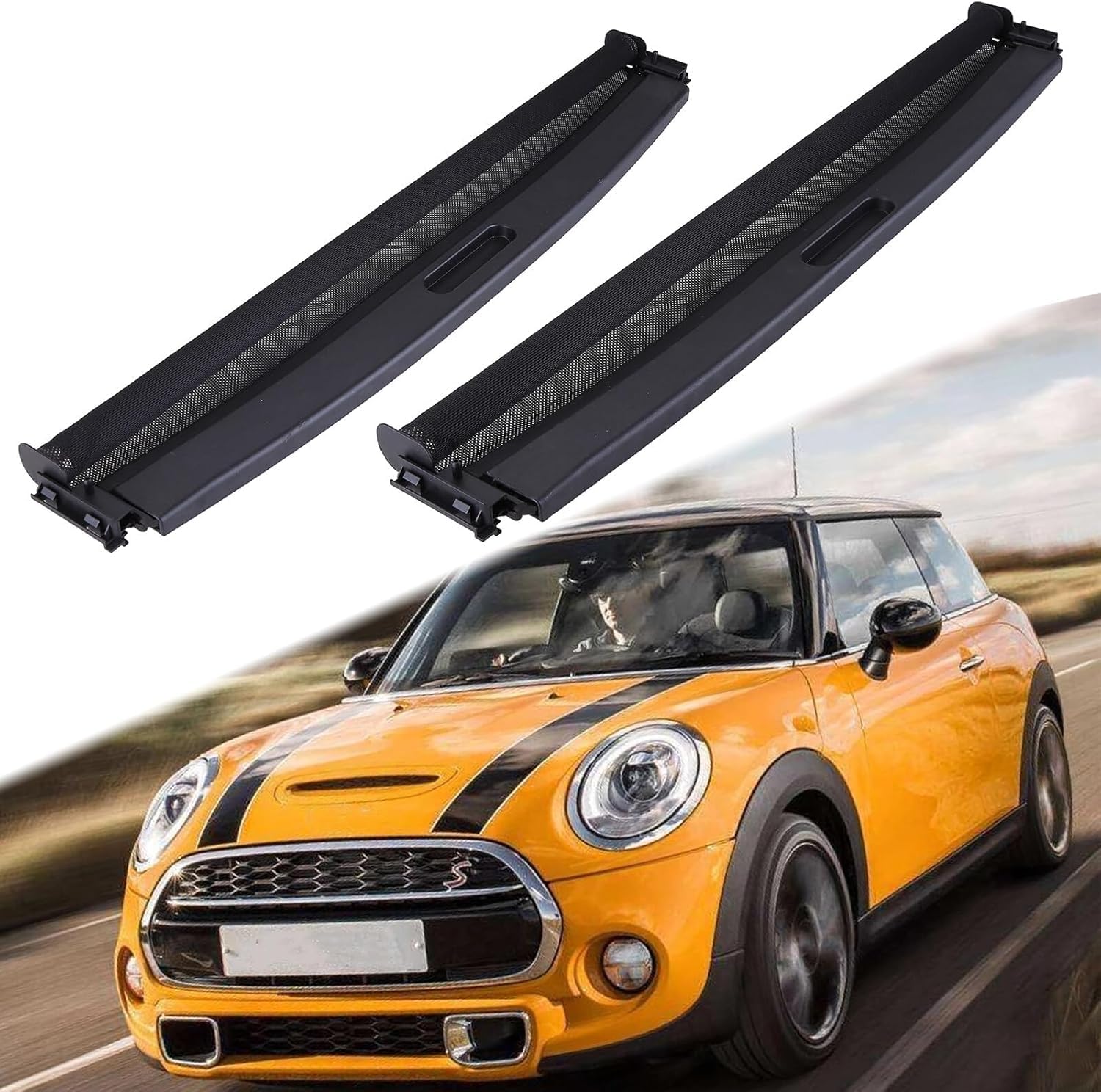 フロントサンルーフサンシェードカバー Mini Cooper R55 R56 2007-2016 車用サンルーフシェードカバーアセンブリ 54102757016 54102755848 54102755849 パノラマサンルーフシェード サンルーフブラインドローラー
