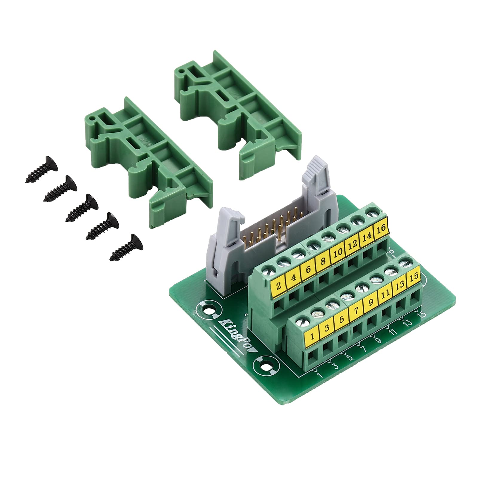 IDC16 2x8ピン オスヘッダーブレークアウトボード ターミナルブロックコネクター|明金万代