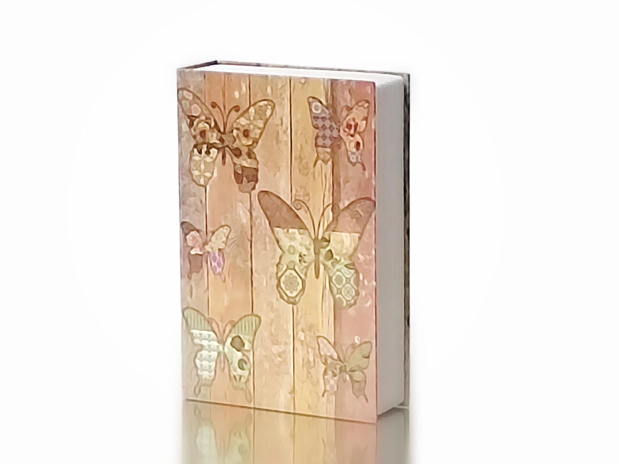収納ボックス 辞書 秘密 隠し本金庫 (蝶 - キーロック)｜明金万代