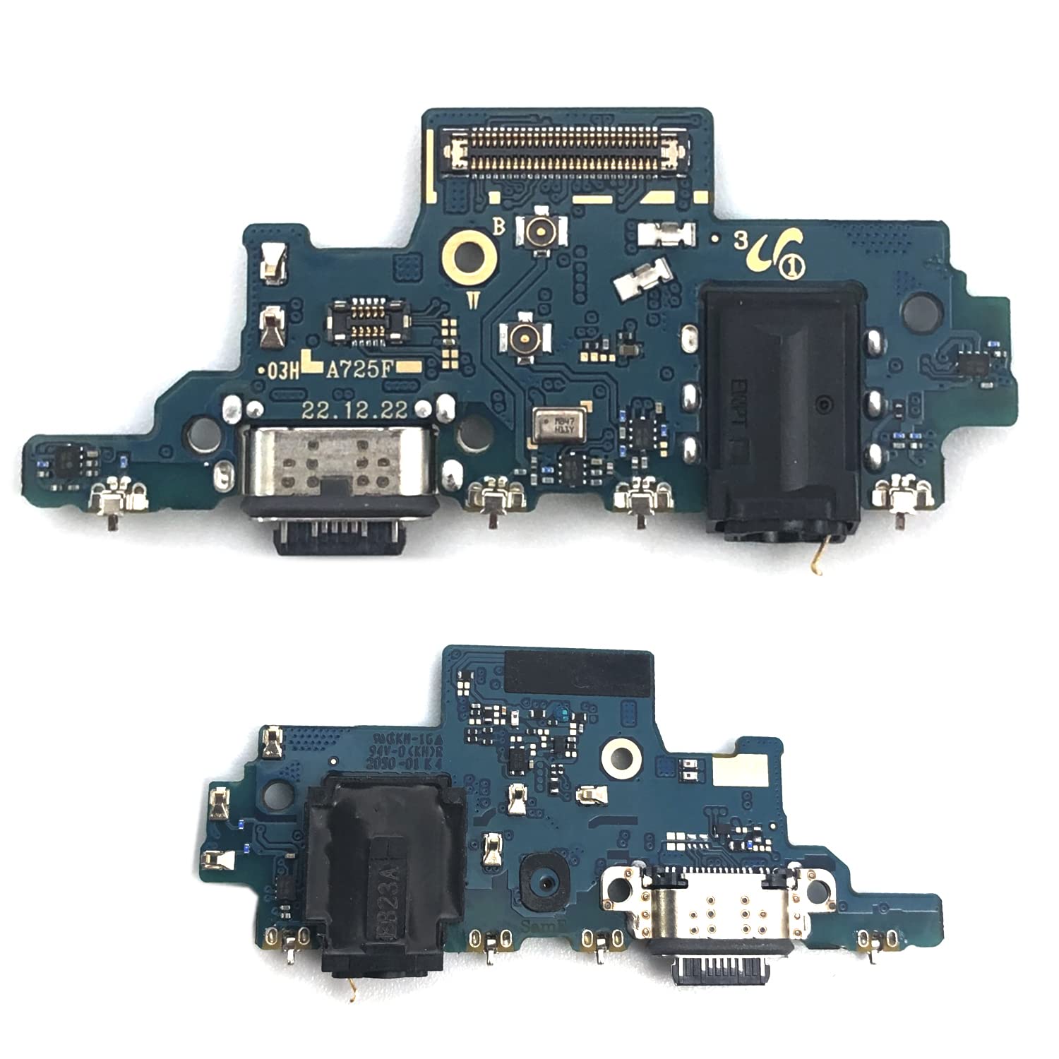 USB充電ポートドックコネクター リボンフレックスケーブル PCBボード交換用 Galaxy A72 2021 SM-A725F SM-A725F/DS SM-A725M SM-A725M/DSに対応｜明金万代