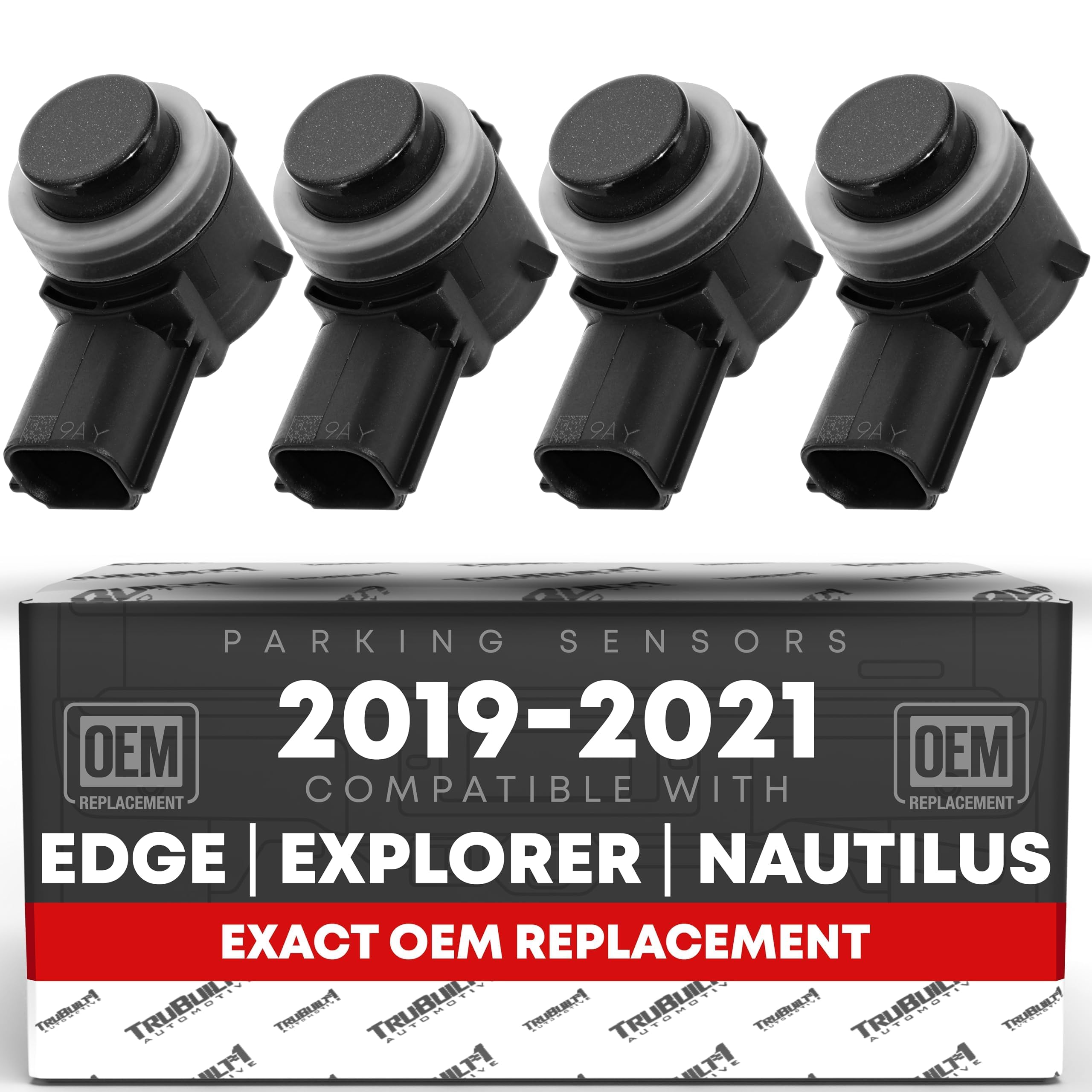 フロント/リアバンパーパーキングエイドセンサー、4個 - 2018-2019 Ford Edge、19-21 Ford Explorer、20-21 Lincoln Nautilusに対応 - バックアップリバースパーキングアシストキット - OEM HU5Z15K859AAT｜明金万代