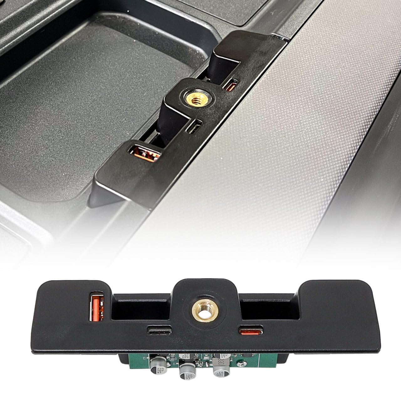 どろ除けUSB押しひろげるドックこしき (3界面申し受けるステイション、1USB A、2USB C) フォードブロンコ2021+ 2/4部屋の入り口用(運動競技ではありません)。