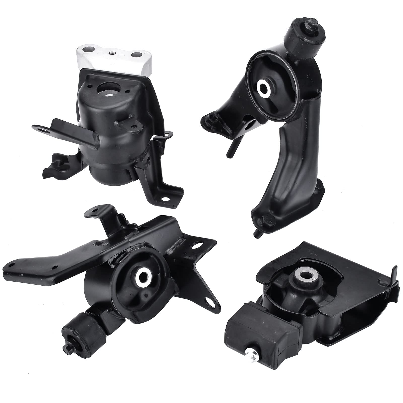 エンジンモーターマウントキット トヨタカローラマトリックス 1.8L 2009-2013 ポンティアックバイブ 1.8L 2009 2010 4ピース エンジントランスミッションマウント 交換用 A62027 A62039 A62015 A62023｜明金万代