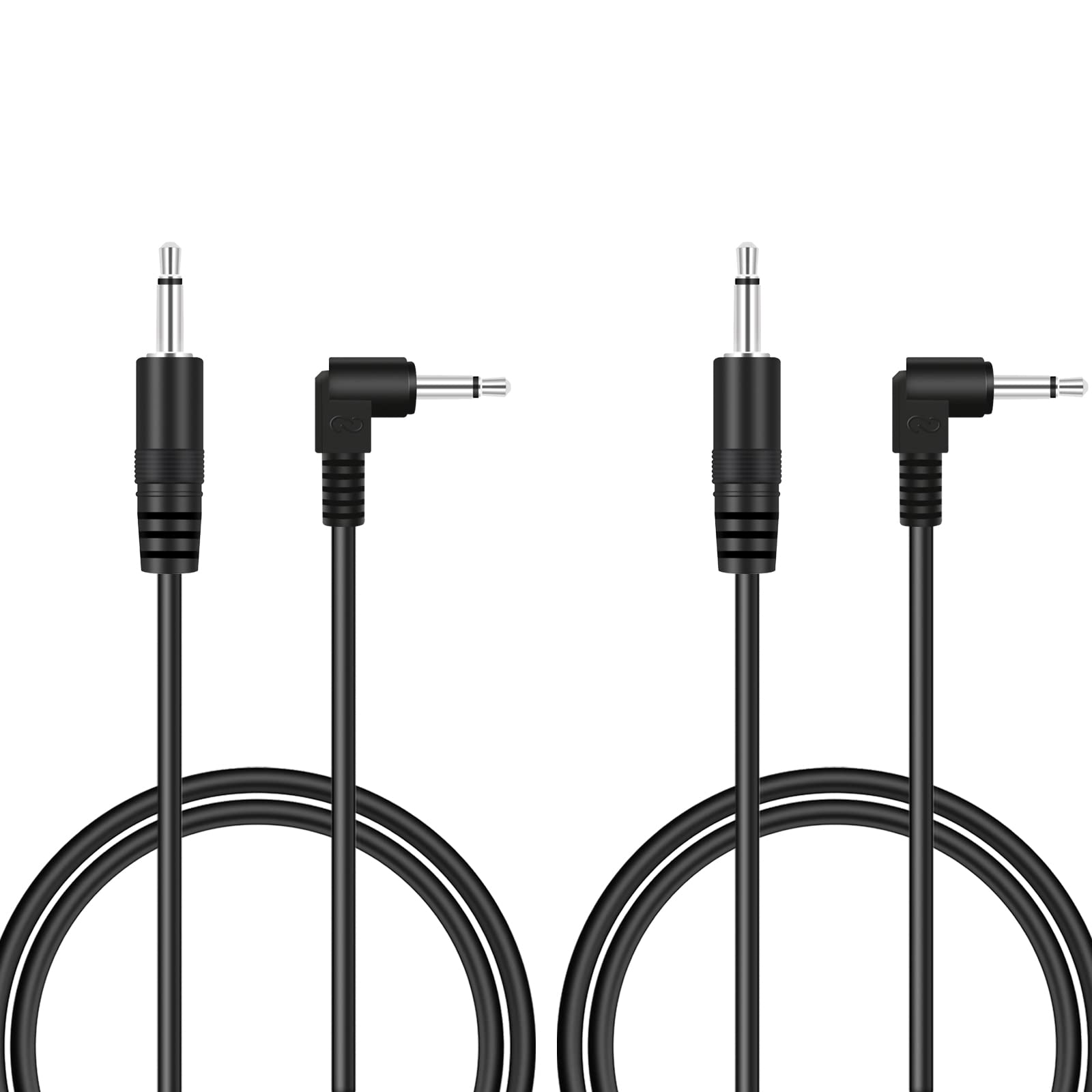 2容器に並べる 3フート 3.5粍 1/8in 牡 TS モノ繋ぎ 90度直角 3.5粍 牡 モノ手玉 オーディオ有線テレビ 日用品雑貨・文房具・手芸-その他