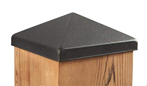 アペックスピラミッドポストキャップ 6x6 マットブロンズ (5 1/2インチ x 5 1/2インチ) デッキとフェンスポスト用 6個パック|明金万代