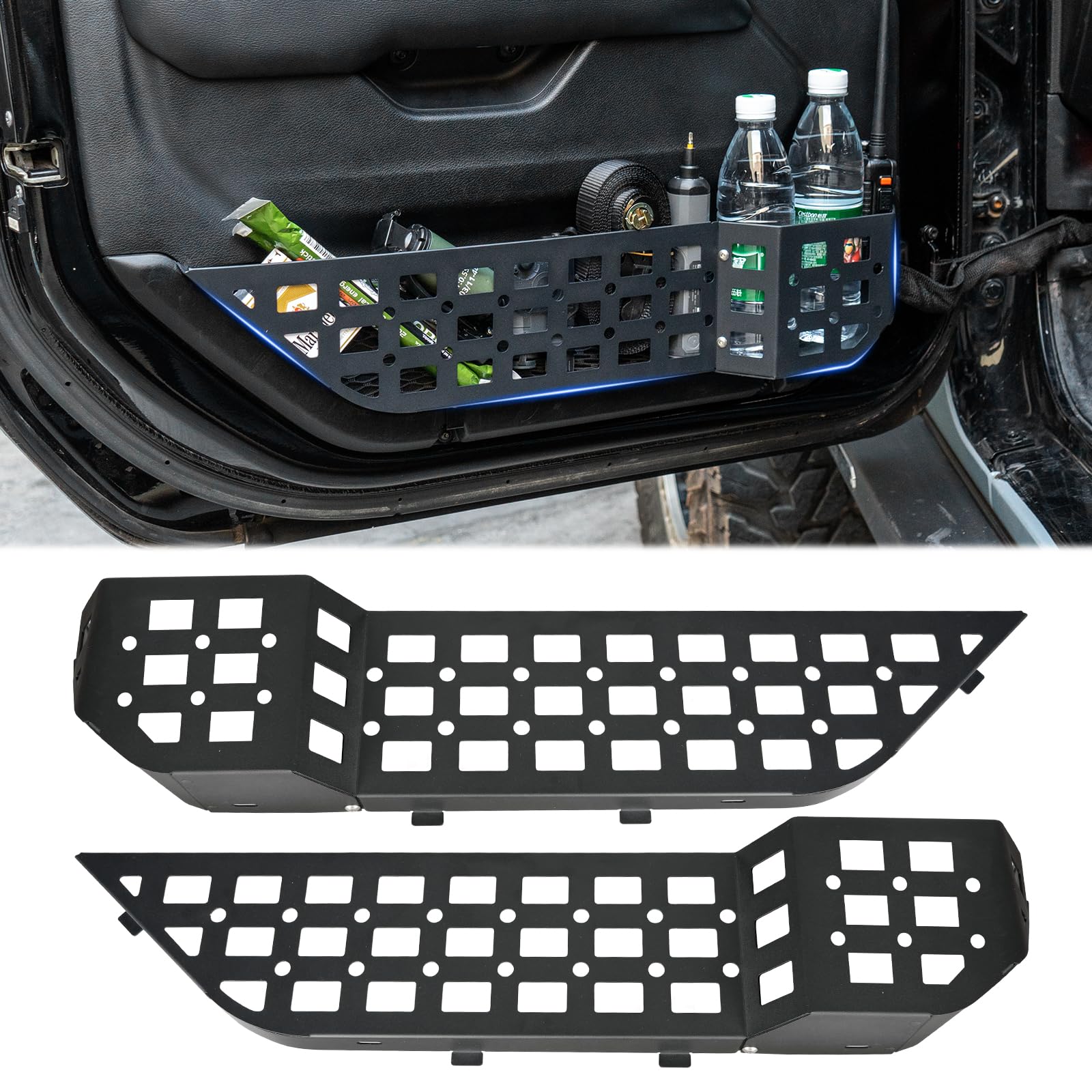 金属元素製向こう正面部屋の入り口衣嚢納めるボックス席 Jeep Wrangler JL JLU 4XE 2018-2024 \u0026amp; Gladiator JT 2020-2024に相応う