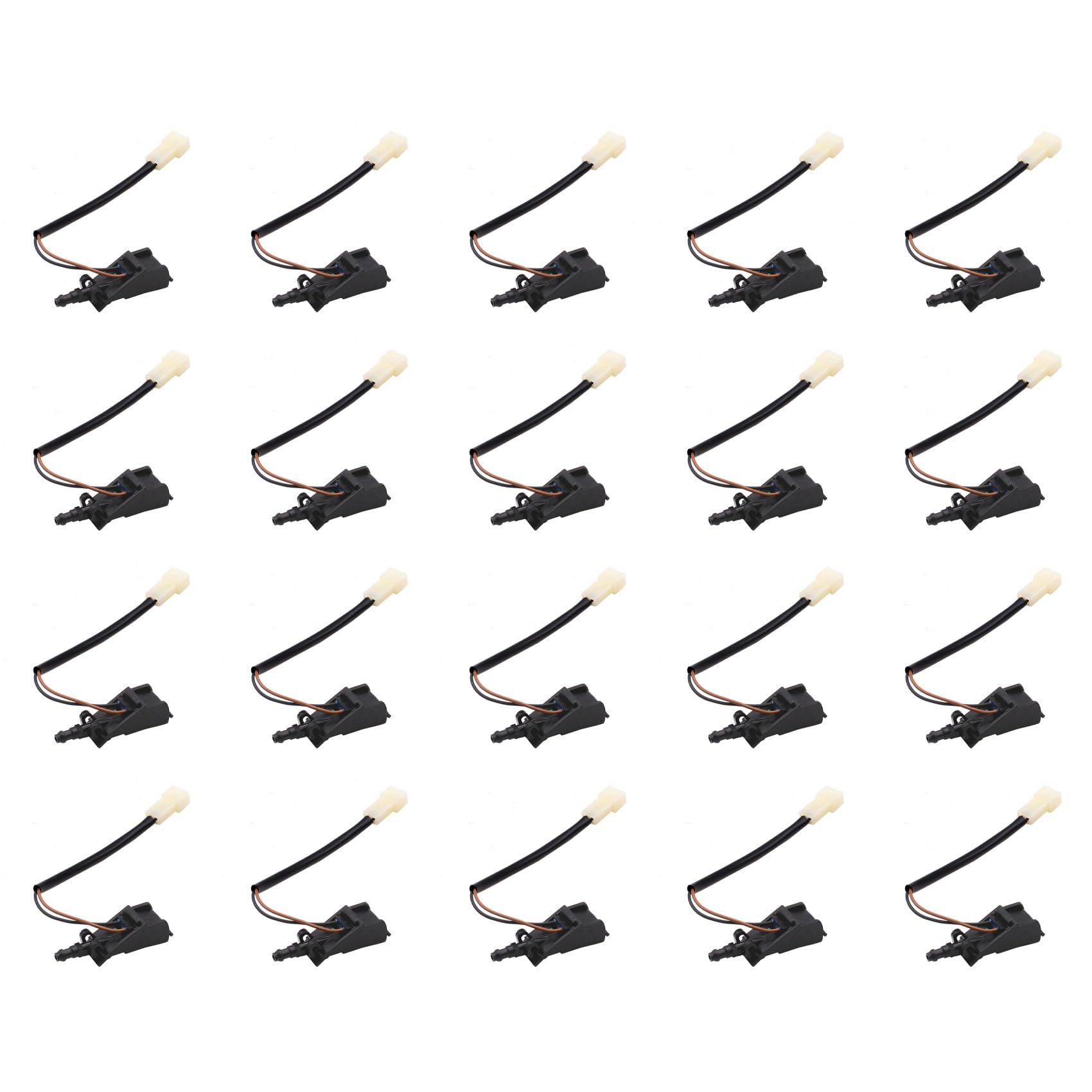 20X 車の加熱されたフロントガラスウォッシャースプレーノズル 4 Golf 4 Paat B5 Rapid SEAT用 6E0955986B|明金万代
