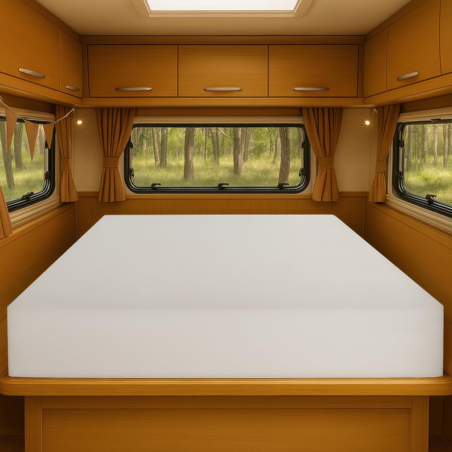 3インチ x 28インチ x 72インチ キャンピングカー/RV用 トラベルメモリーフォーム 二段マットレス交換用 米国製 快適 トラベルトレーラー CertiPUR-US認定 カバーなし