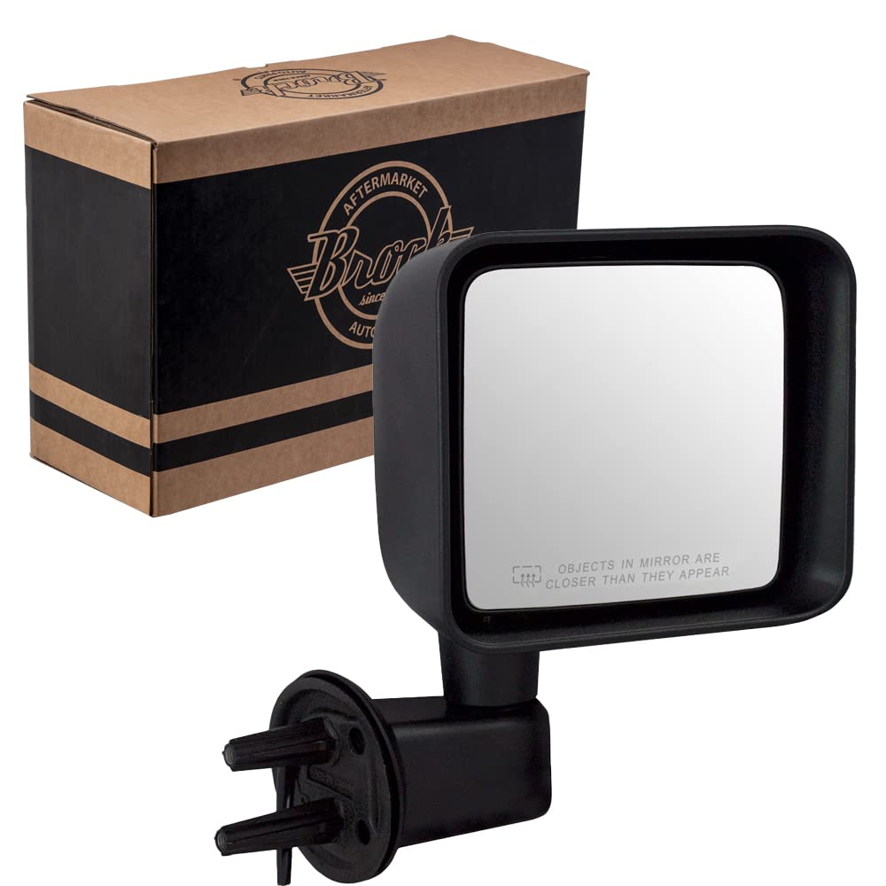 サイドビューミラー 加熱テクスチャード 右 交換用 15-18 ジープ ラングラー JK 68249846AD CH1321390｜明金万代