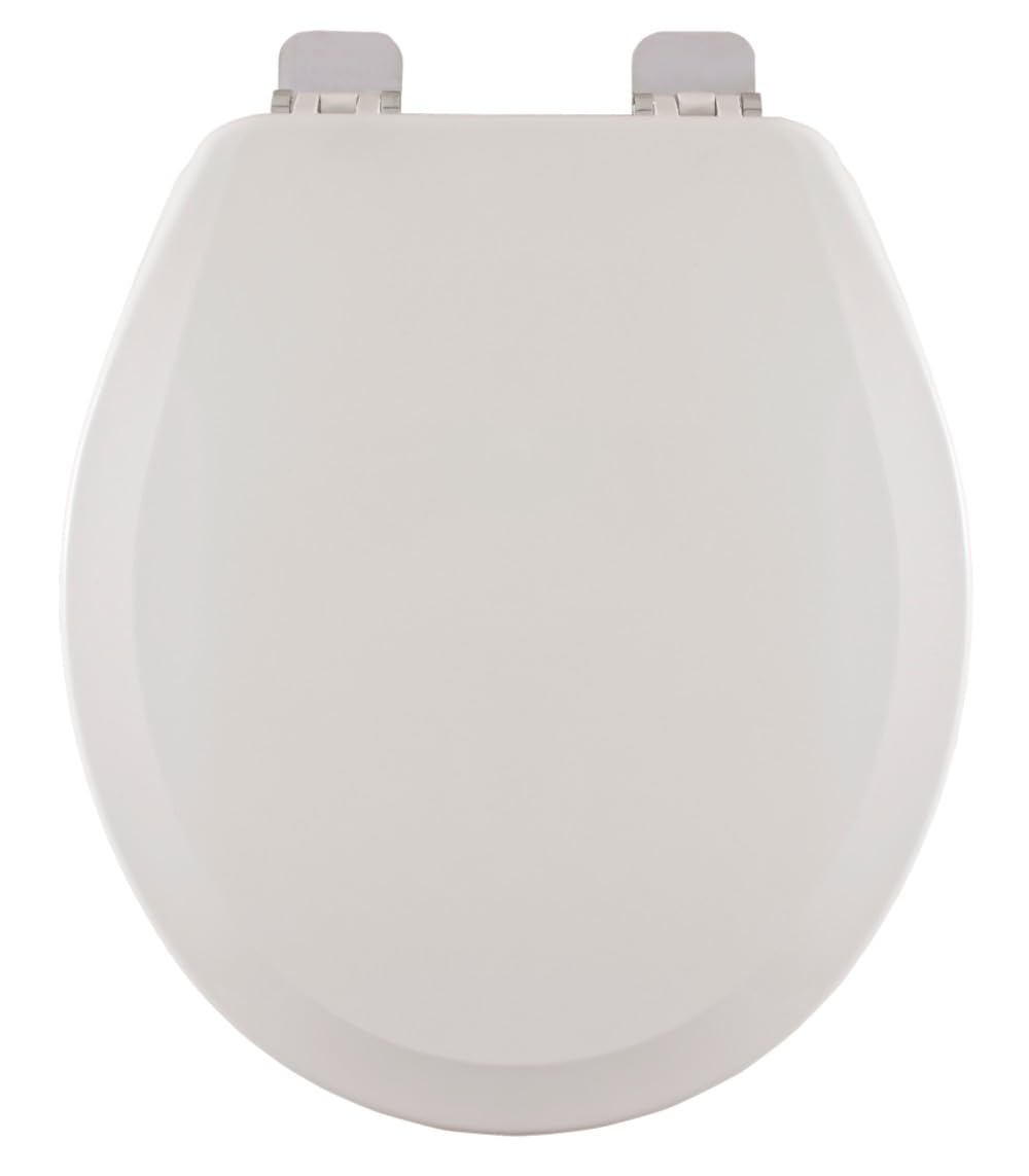 ブラシニッケルヒンジ付きCentoco 700BN-001ホワイトプレミアム成形ウッド便座
