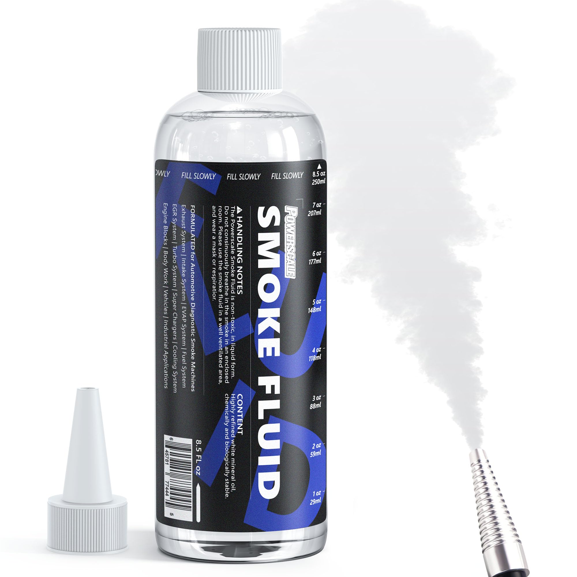 パワースケールスモークマシンリキッド - 8.5オンス (250ml) - 自動車用スモークマシンテスト用スモーク液体詰め替え液 - EVAP、真空、燃料、排気システム、ターボ&amp;スーパーチャージャー｜明金万代
