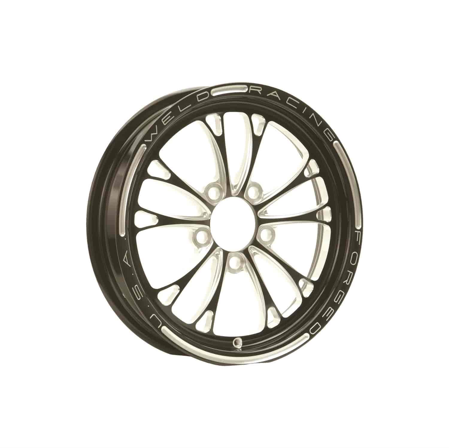 溶接Proドラッグv-series、1個、サイズ15 x 3.5 ;ボルトパターン5 x 4.75 ; 0オフセット; Back間隔2.25で。;ブラック加工アクセントボア直径3.18 in。/ 80.772 mm。;｜明金万代 86,409円