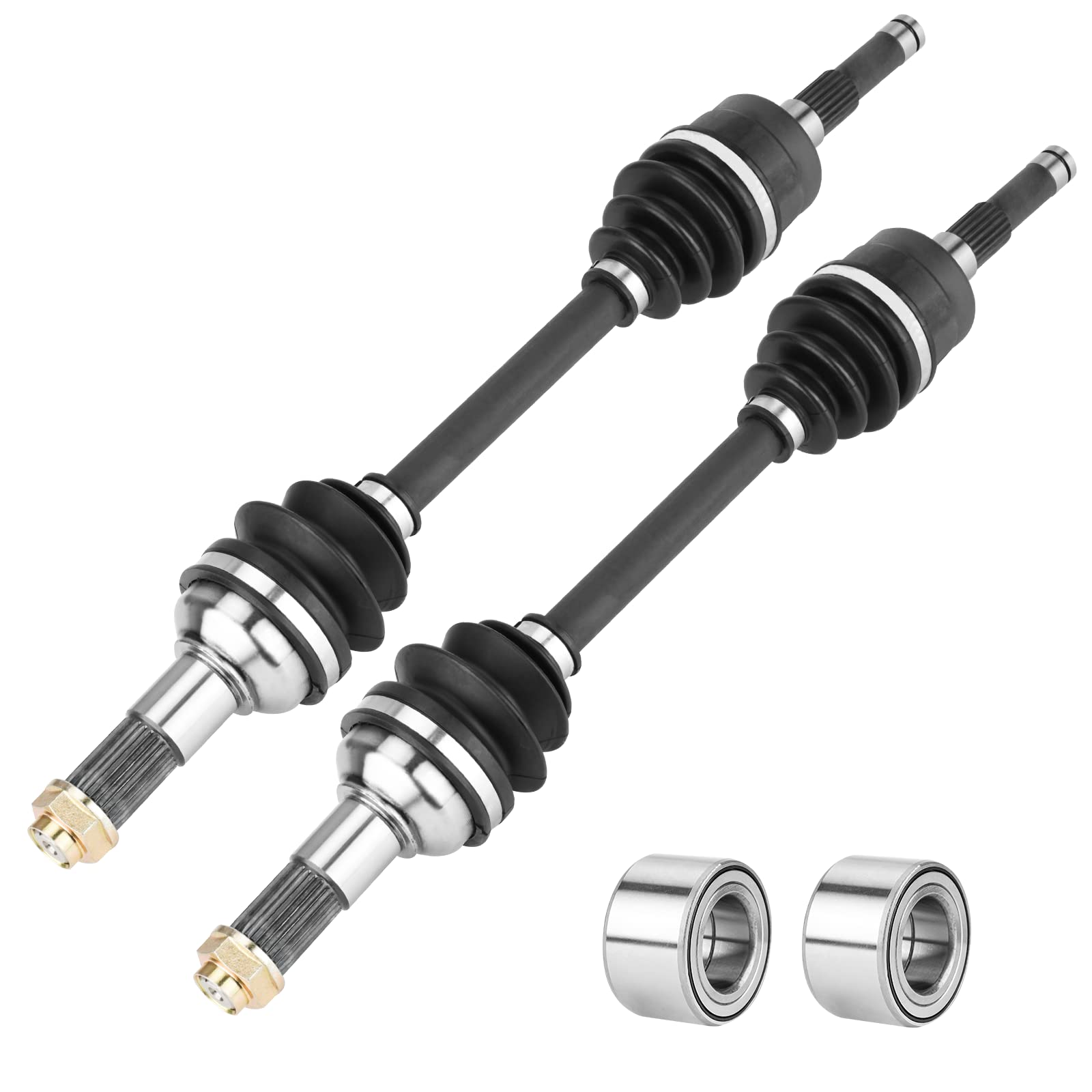 フロント左右CV車軸シャフト ホイールベアリング付き ヤマハ Grizzly 660 4x4 2003 2004 2005 2006 2007 2008 5KM-2510F-10-00 5KM-2510F-11-00 5KM-2510J-20-00、5K M-2510J-30-00｜明金万代 32,578円