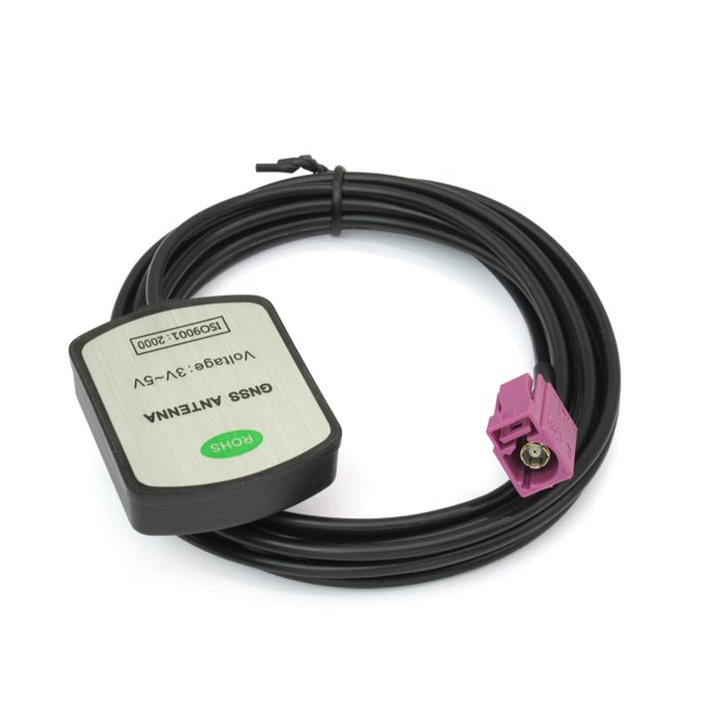 車 防水 アクティブ GPS ナビゲーションアンテナ Fakra H ピンクコネクター付き Ford F-150 F-250-F-550 Focus Edge Escape Expedition Explorer Fusion Mustang Taurus トラック SUVに対応｜明金万代