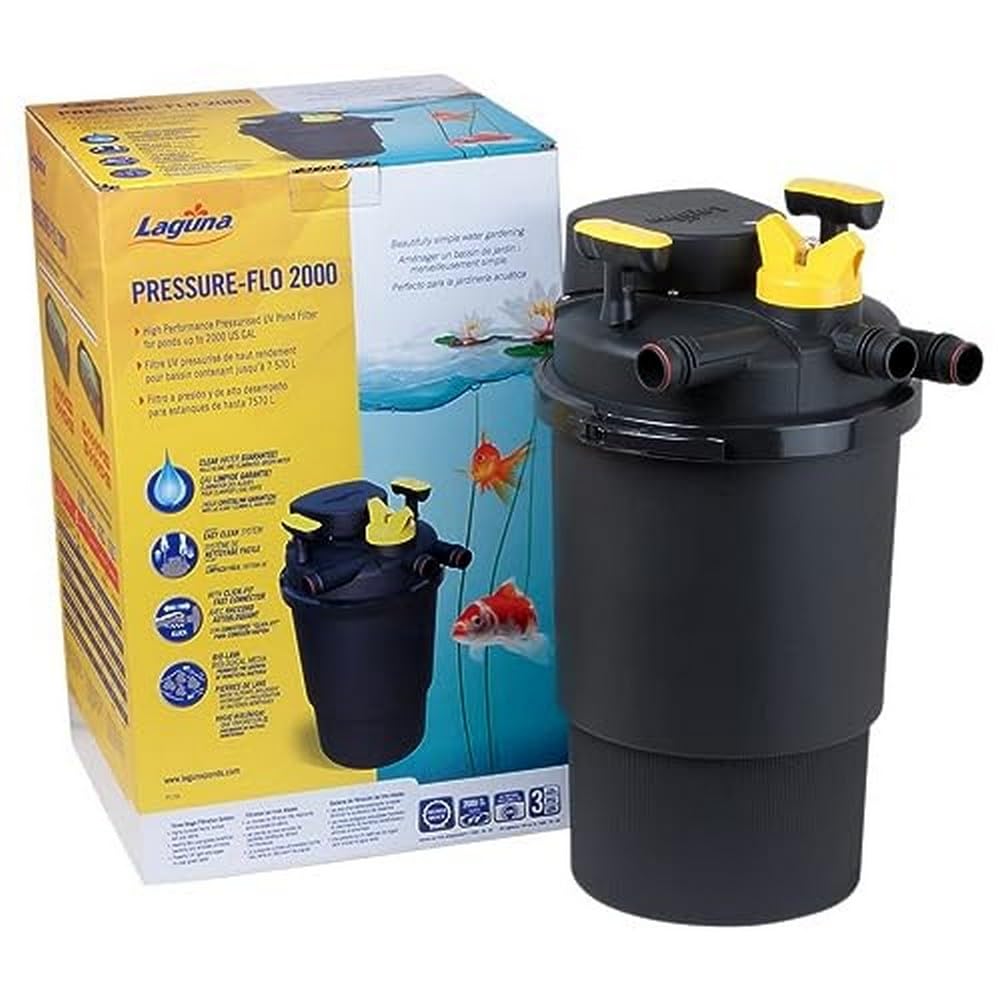 PF1000 13W Pressure Flo Filter 黒いこと///白いこと 魚 1000 GPH