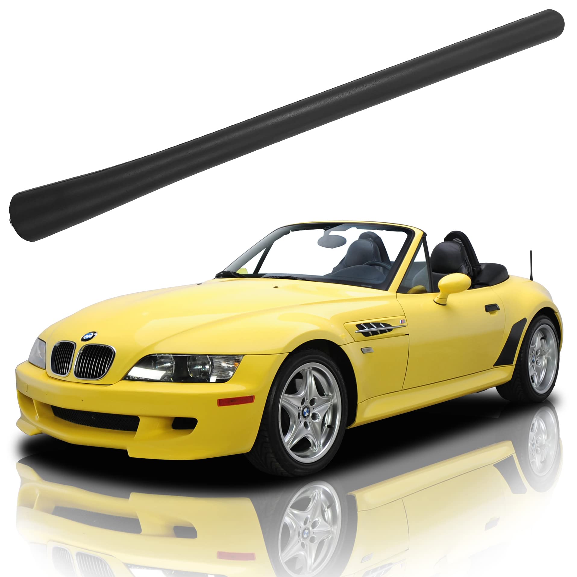 Z3 (1996-2002) 用天然ゴム製空中線 BMW Z3 空中線 - 7in 洗車抵抗性 内部的銅コイルアンテナマスト取り替えっこ用 その他-日用品雑貨・文房具・手芸
