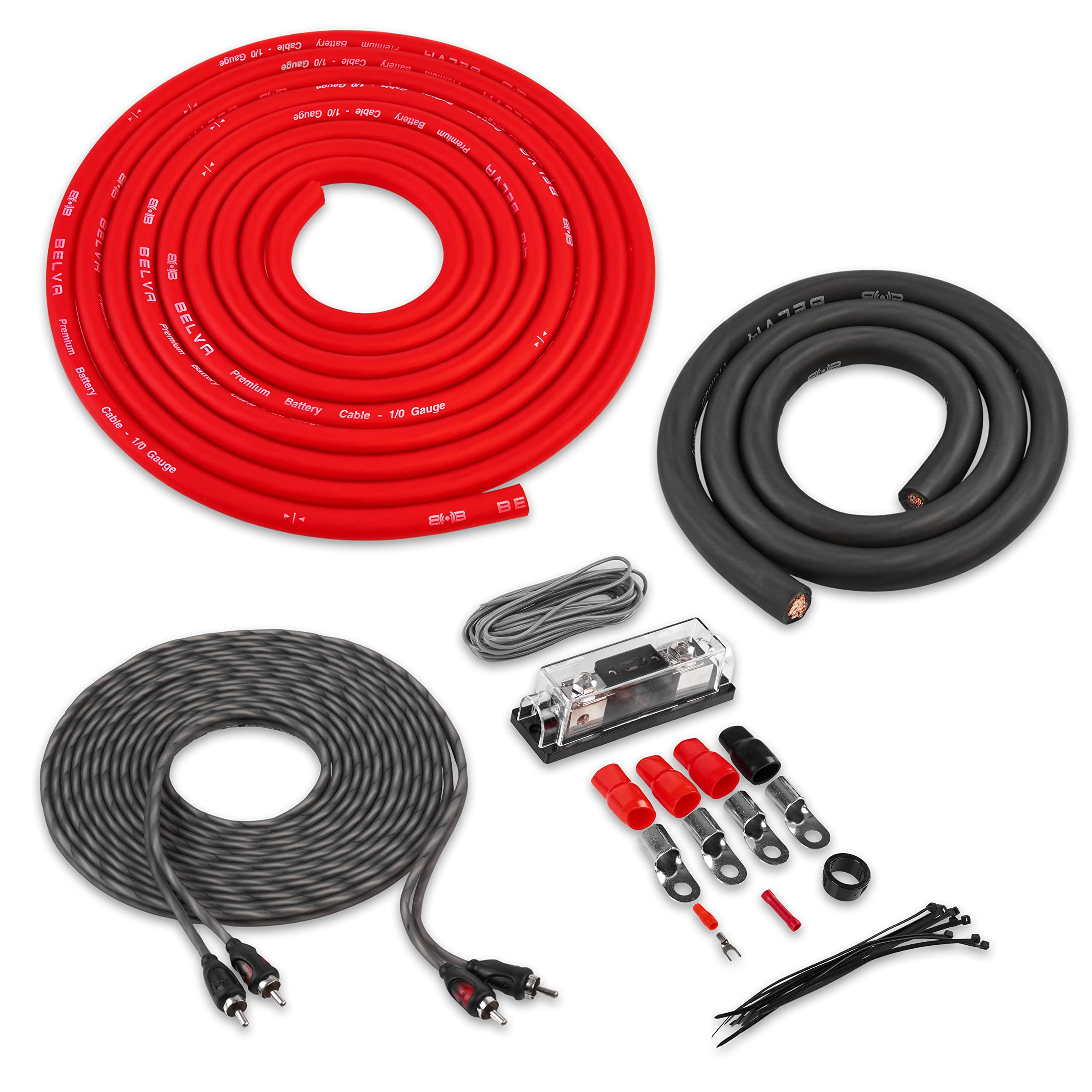 Belva BAK02 Belva Complete 0 Gauge Amplifier Kit with RCA
