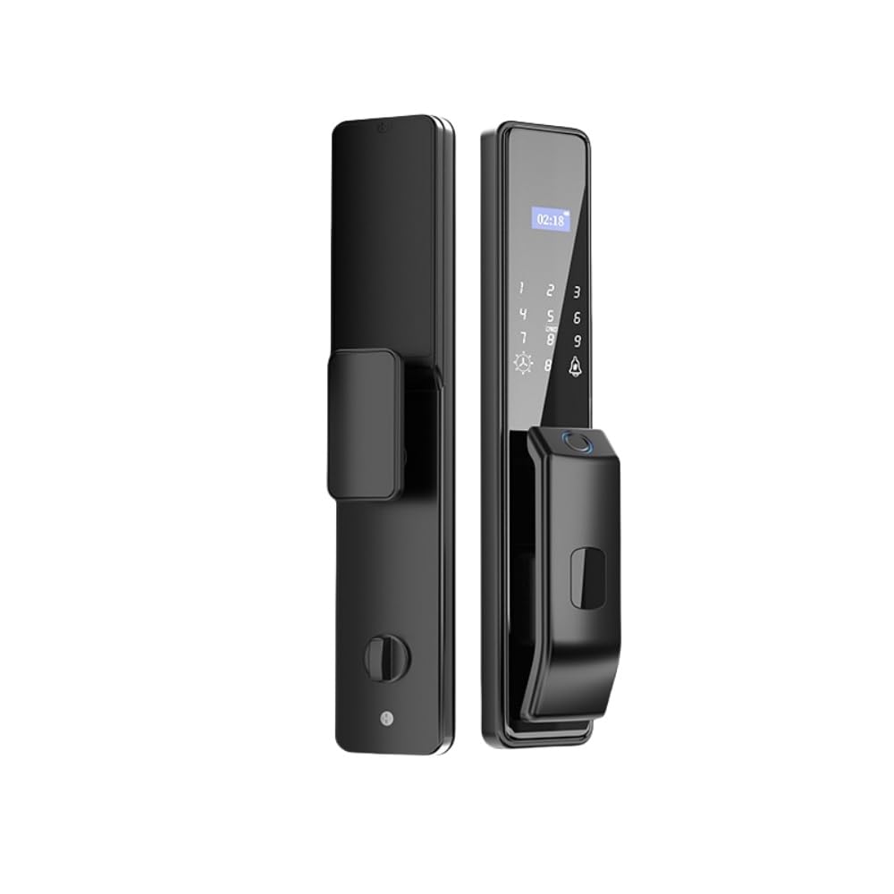 XPPXスマートドアロックセット、顔意識すること、指紋意識すること、パスワードキーレスエントリー、持ちはこぶ電話を掛けるのリモート鍵を掛ける取り消す、APPリモートコントロール。 (全自動小銃第一義的青写真) [並行輸入品]