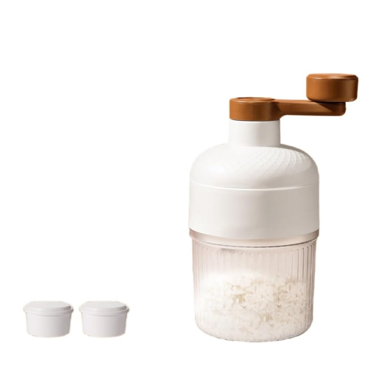取りはからうかき氷機：ふわふわの雪のたま物が飾り気の無いに作れる！上滑り打ちきり心積もり、パウダーコンパクトなステンレス鋼刃 身寄り・御勤め用、DIY、洗える (氷る氷型×2)