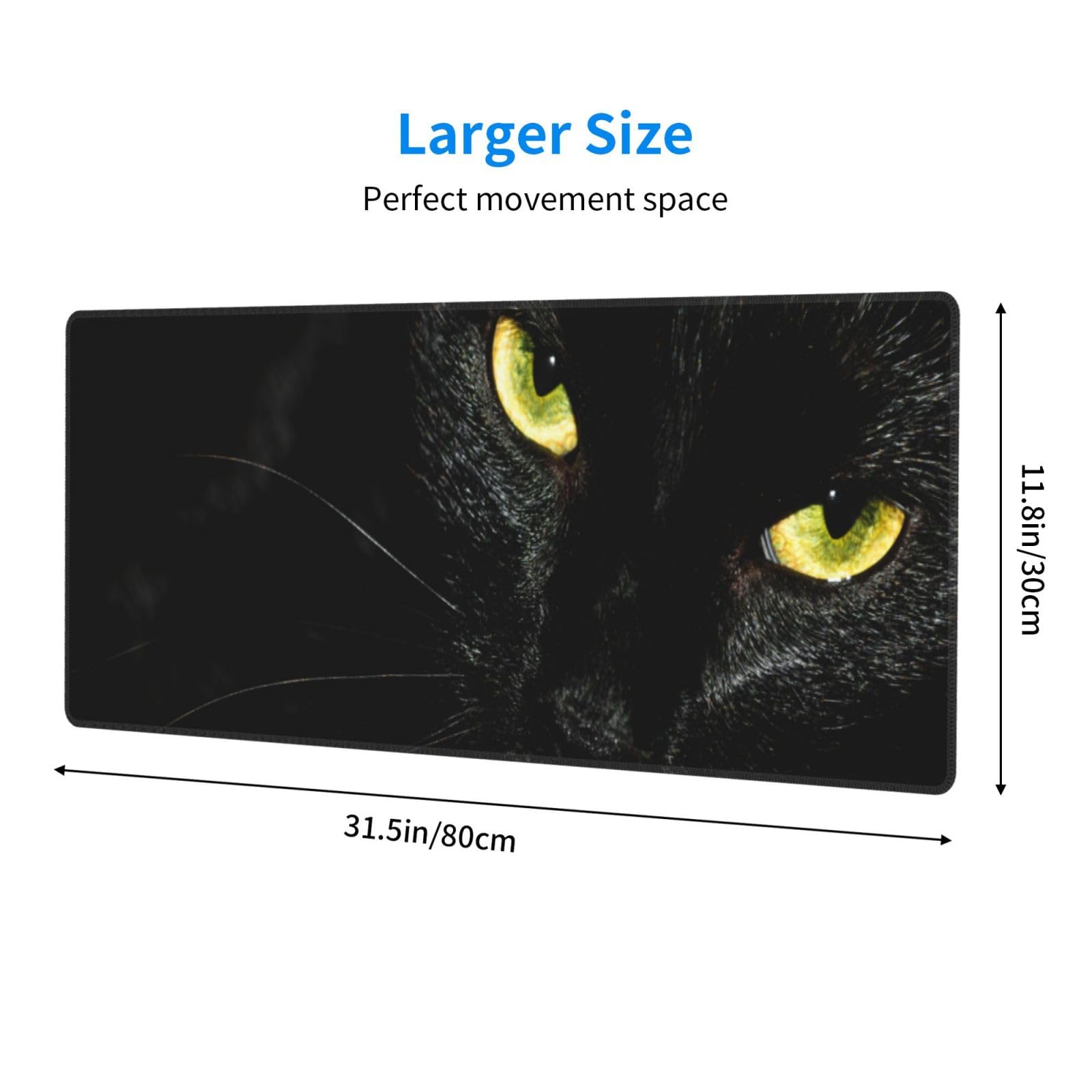 ゲーミングマウスパッド XL Lサイズ ノンスリップ ゴム製マウスパッド ステッチエッジ 長い延長マウスパッド 31.5インチ x 11.8インチ