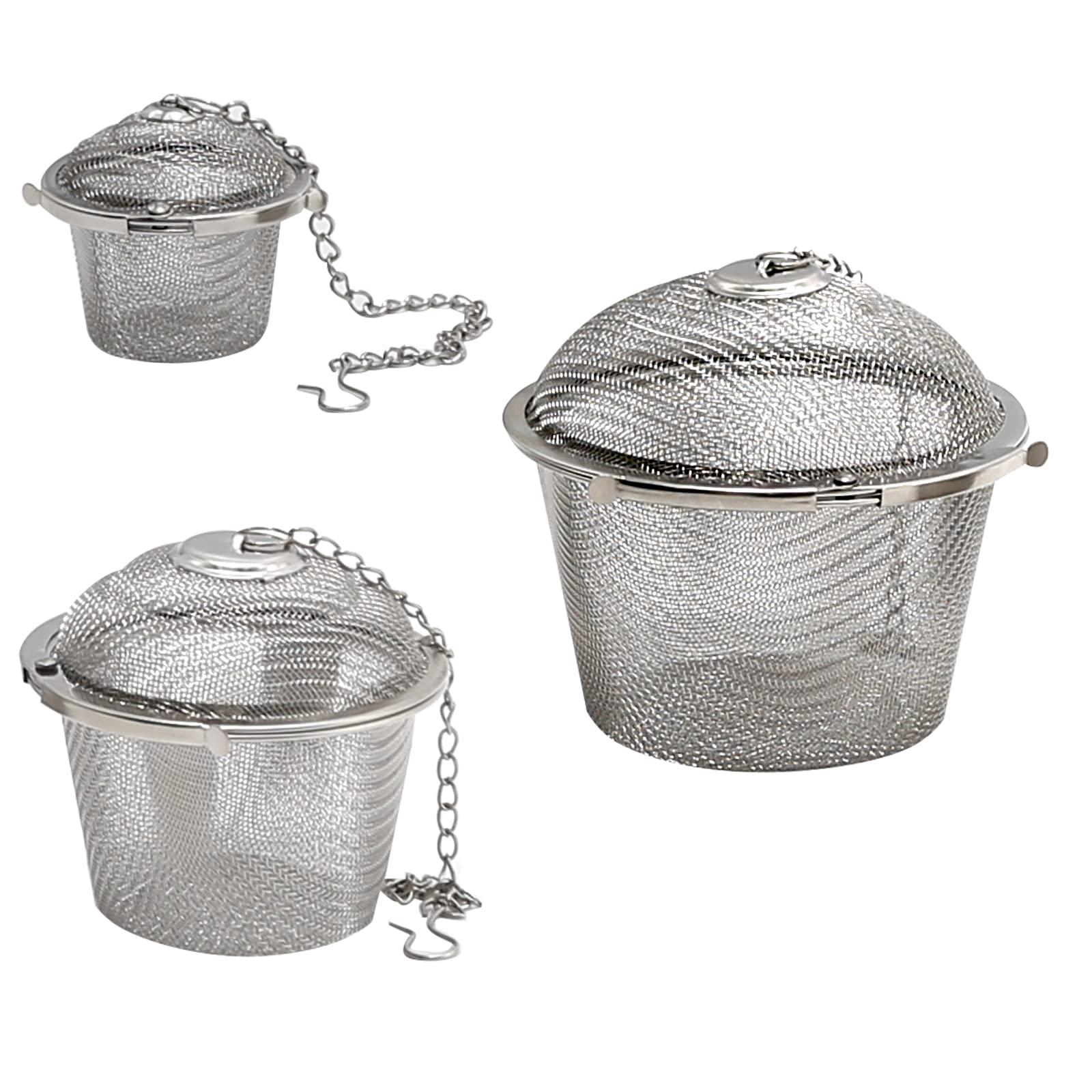 3個 1.75in 2.5in 3.5in 洗浄剤提げ篭 ステンレススチールバスケット 超音波部分品 洗浄剤 宝飾品 水蒸気洗浄剤 提げ篭 洗い濯ぎ 引っ掛かり付き添い人スモール保持者 その他-日用品雑貨・文房具・手芸