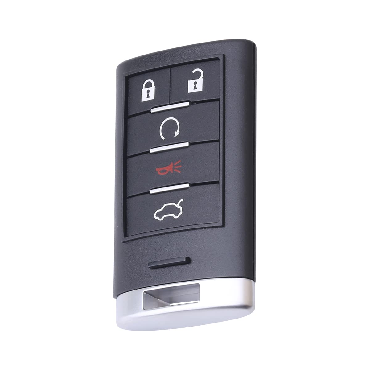 カーキーフォブ キーレスコントロールエントリーリモコン 5ボタン 車両交換用 CTS 2008-2015 25943676 25943677 STS 2008-2011に対応｜明金万代