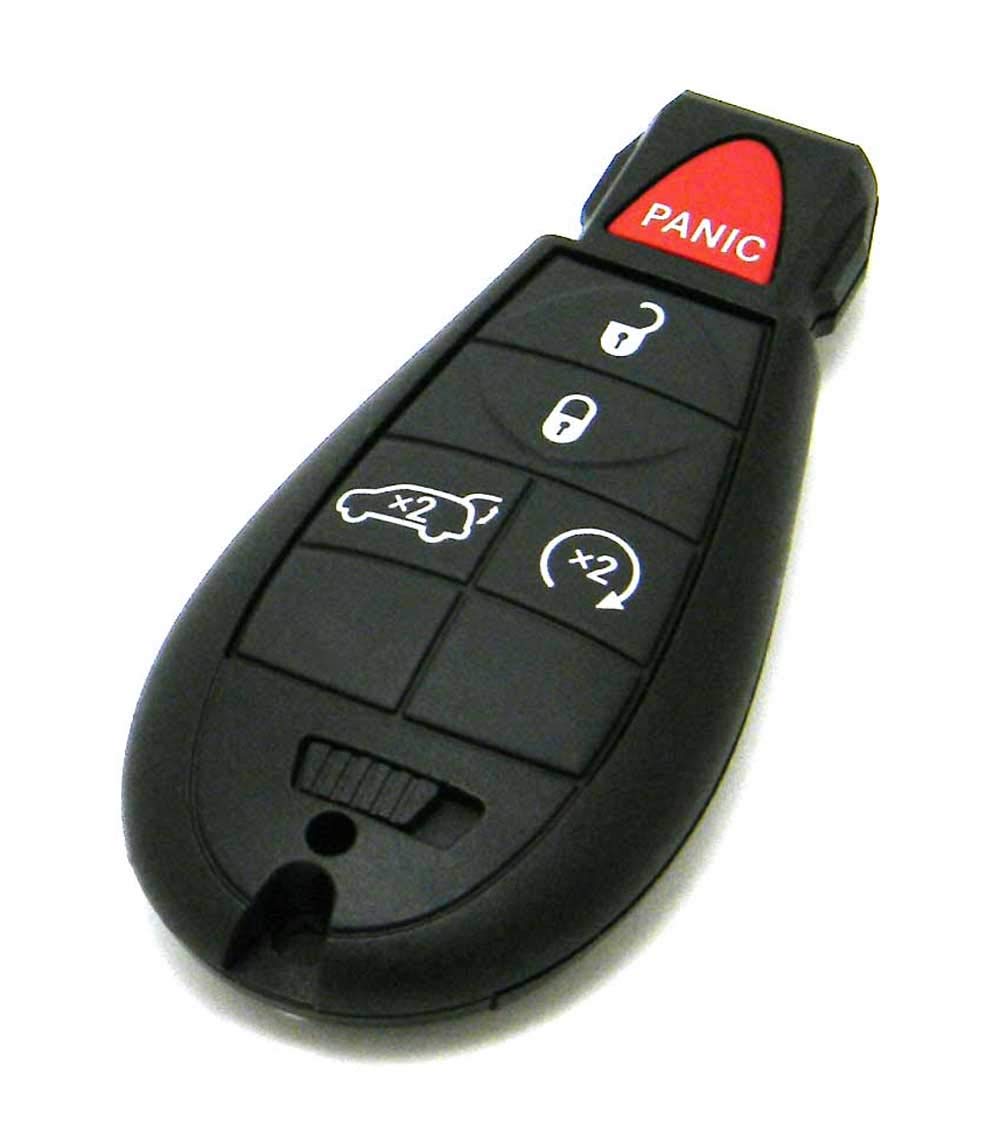 電子 5ボタン キーレス Enter-N-Go スマート近接キーフォブ リモコン ダッジ \u0026amp; ジープに対応 (FCC: IYZ-C01C, P/N: 05026538, 56046735)