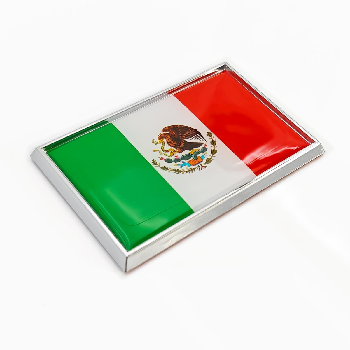 メキシコ合衆国軍旗ステッカー 旗幟 メキシカンデカール カークロームフラッグ 2容器に並べる 3×2in