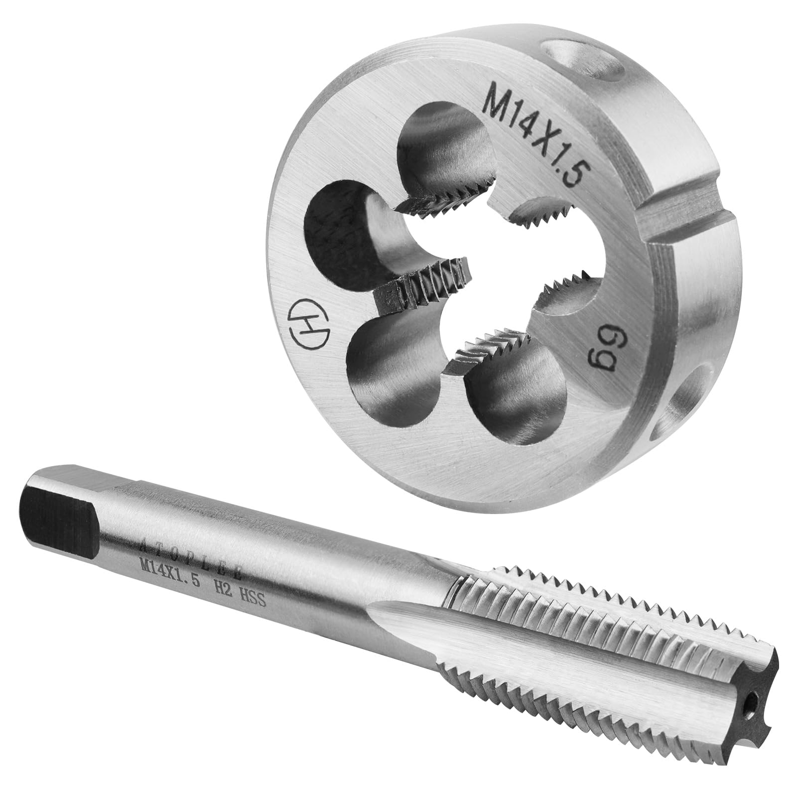 M16×1.5メートルねじタップ&ダイセット、HSS 6542 右ねじタップと合金工具鋼丸右ねじダイ 13,716円