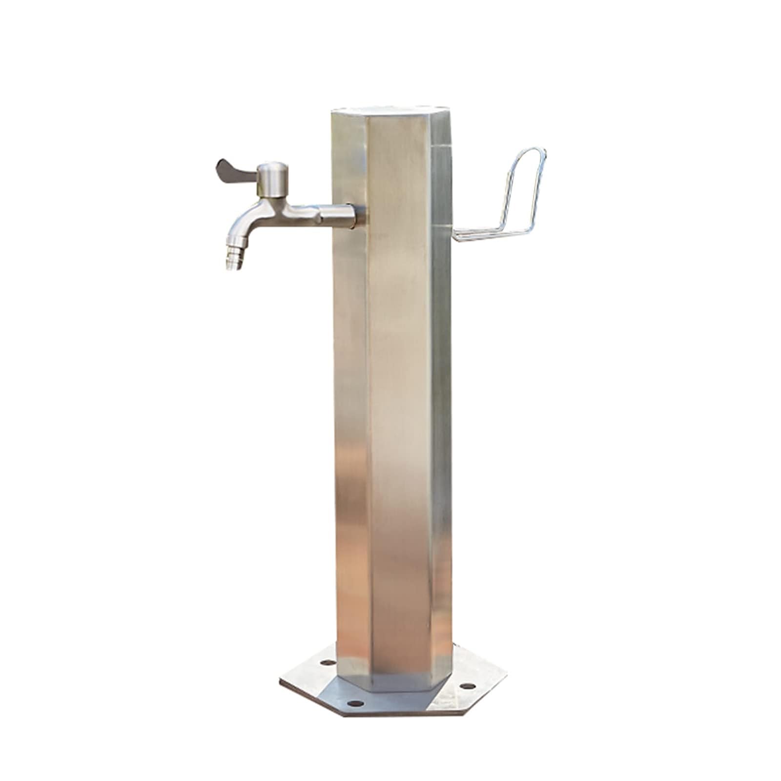 水道の栓付き添い人ステンレス鋼スチール写真水柱 - 室外垂直方向お水ディスペンサー、栽培所や庭用の霜押しとどめる庭園水道栓、耐久性のある水柱解決手段