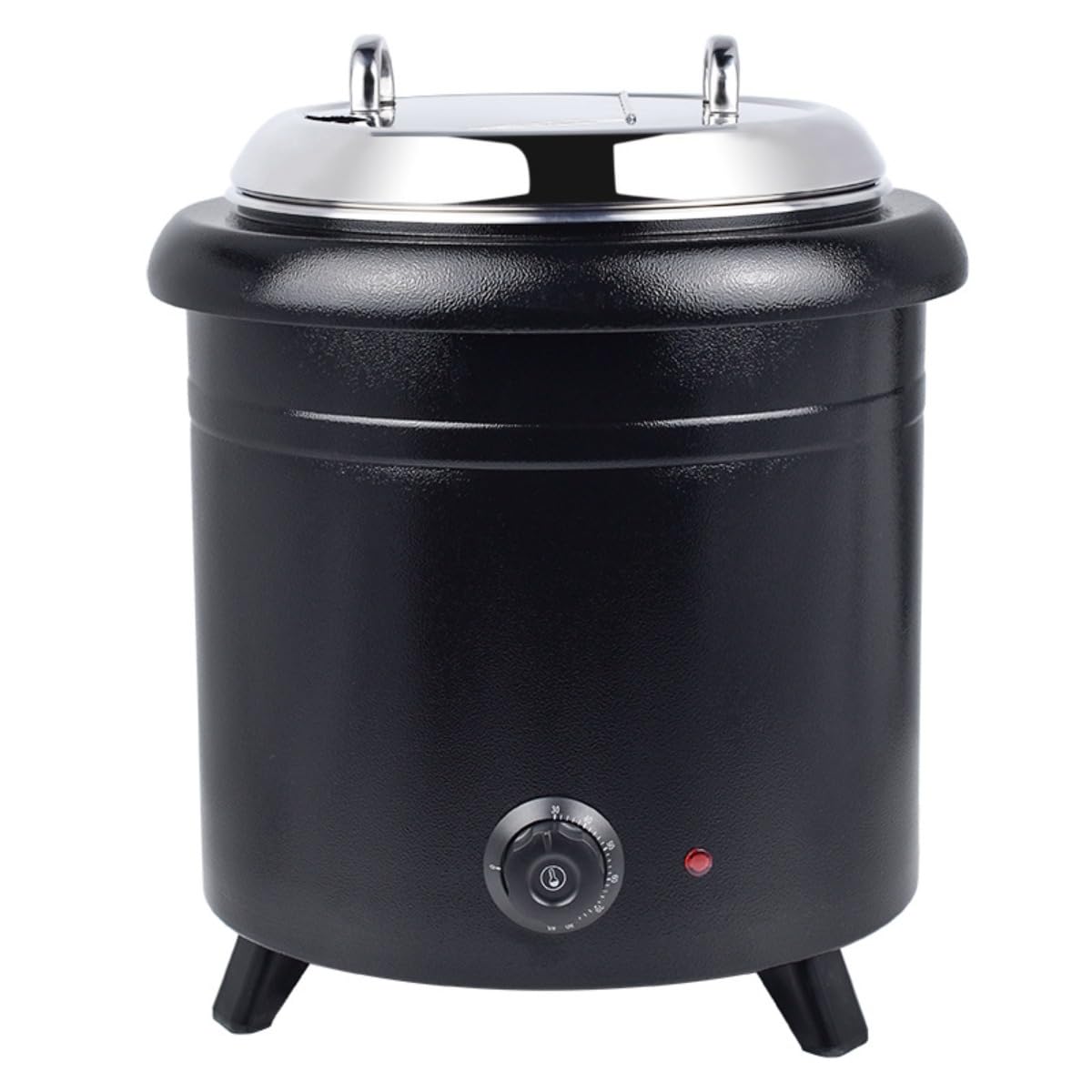 スープウォーマー 13L 明かり式 お役目用 湯煎器 大電気容量 ステンレス鋼製 吸いものジャー 保温鍋｜体温合わせる可 湯煎式 お粥 カレー 味噌汁 バイキング 大衆食堂 身寄り用 勝手もと装置 (13L,A)