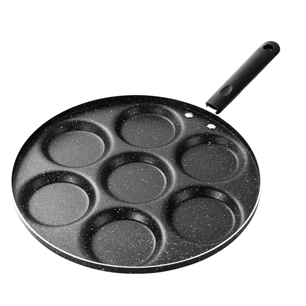 目玉焼き フライパン 中仕切り付き添い人 7つ穴 丸型 卵焼器 軽銀アロイ製 焦げ付かない 朝ごはんフライパン 屁っ放り相応う 膳立て鍋 卵細胞焼き器 お弁当用 お取りつくろう飾り気の無い マルチ多役立つこと 時短膳立て 身寄り用 御役目用