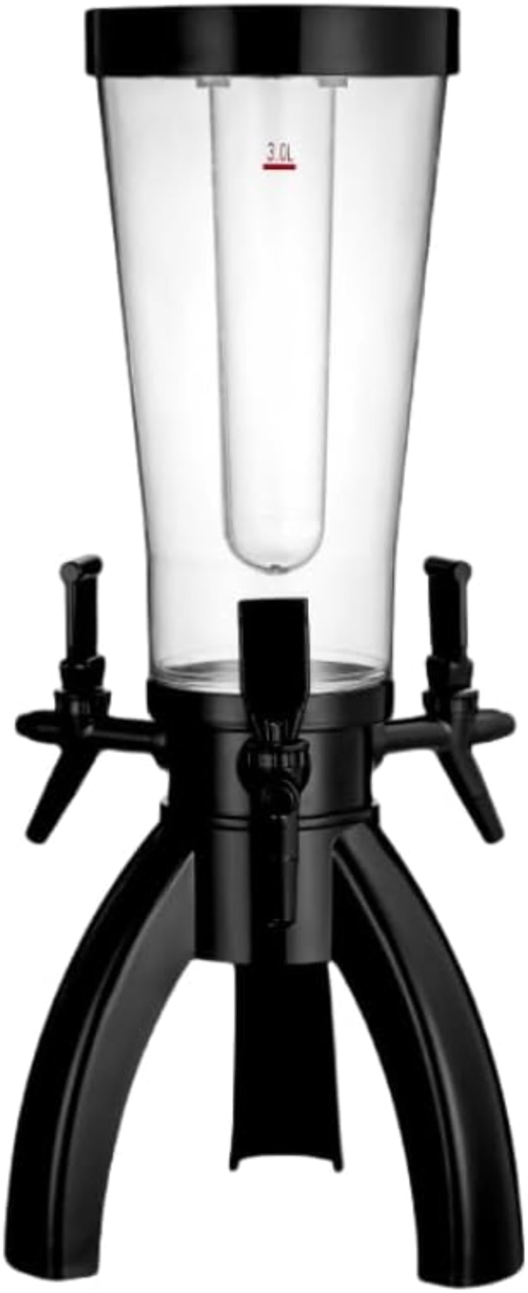 ビールタワーディスペンサー3L、卓上麦酒高閣、取りはずし能力のあるな内燃機関熱電子管付き添い人、耐久性のある水もの高閣ディスペンサー、寄り合いに至適ホームバーの当て嵌める (黒いこと)