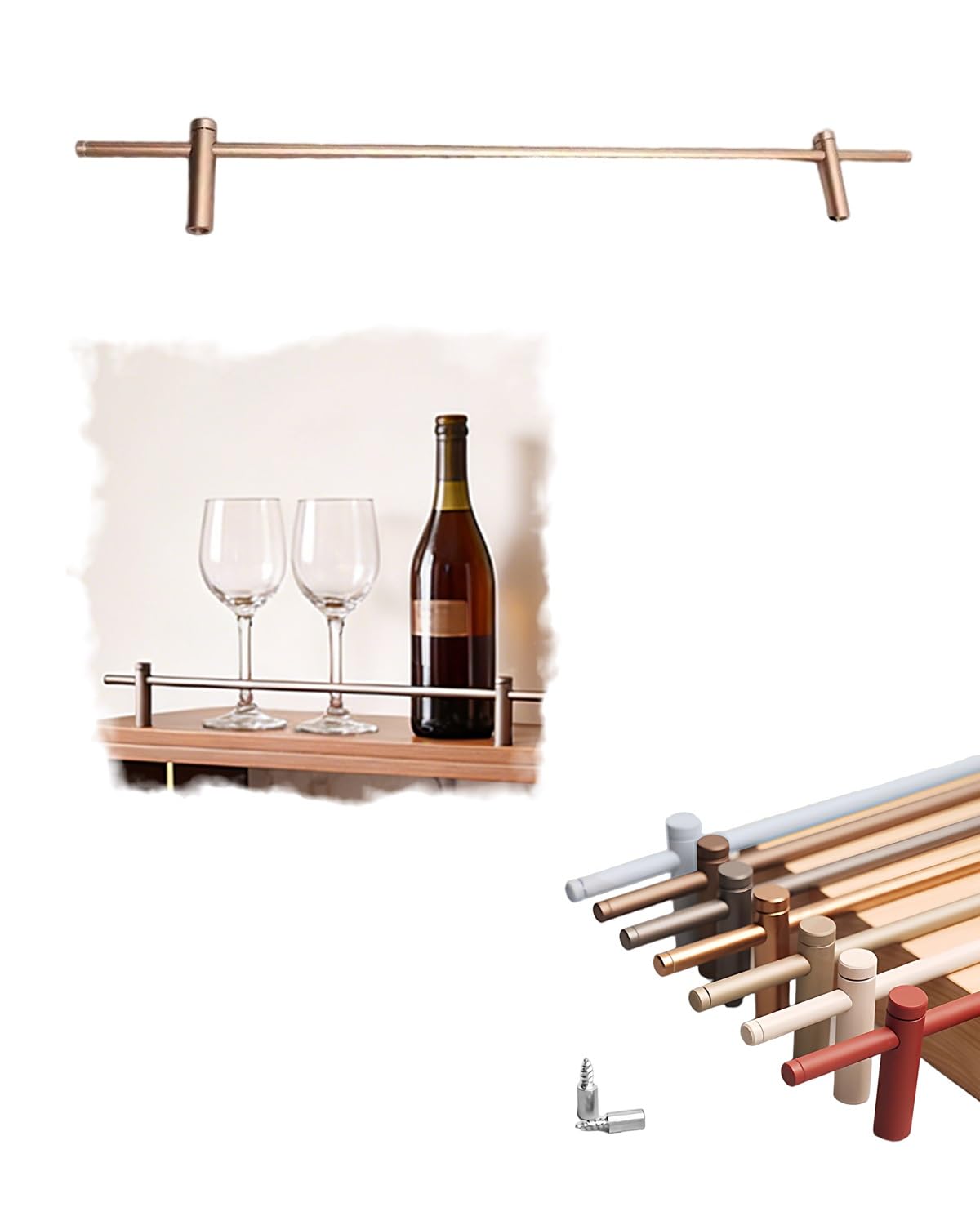 棚 落っこちる押しとどめる赤ちょうちん Anti Drop Shelf Guard Rail for Cabinet Fence Decorative, Gallery Small Metal Edge Barrier Organiser, 10/ 12/ 20/ 24/ 30/ 48/ 60/ 72 inch(Rose Gold,72インチ/183糎)