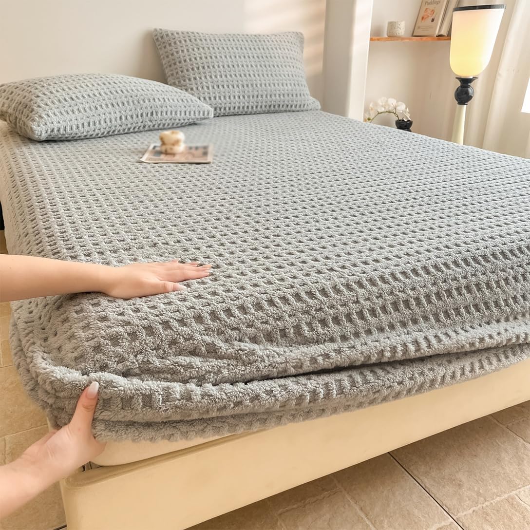 ボックス席敷き布 冬用 生あたたかい 保温 マットレス取りまかなう 寝台敷き布 寝台取りまかなう シングル ダブル 今めかしい 防寒打つ手 着脱飾り気の無い 洗える 抗菌防臭 静電気押しとどめる ふわふわ 秋冬用