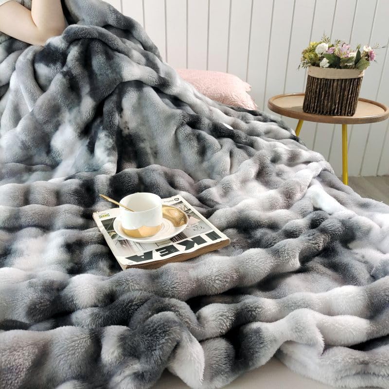 ふわとろブランケット シングル 冬用 ふわとろ ブランケット もこもこブランケット あったか 毛布 とろとろ 掛け布団 ふわふわ 布団 軽く肌触 生あたたかい 極温 静電気押しとどめる 洗える 吸湿速乾 一年中当て嵌める (薄墨色,150*200珊)