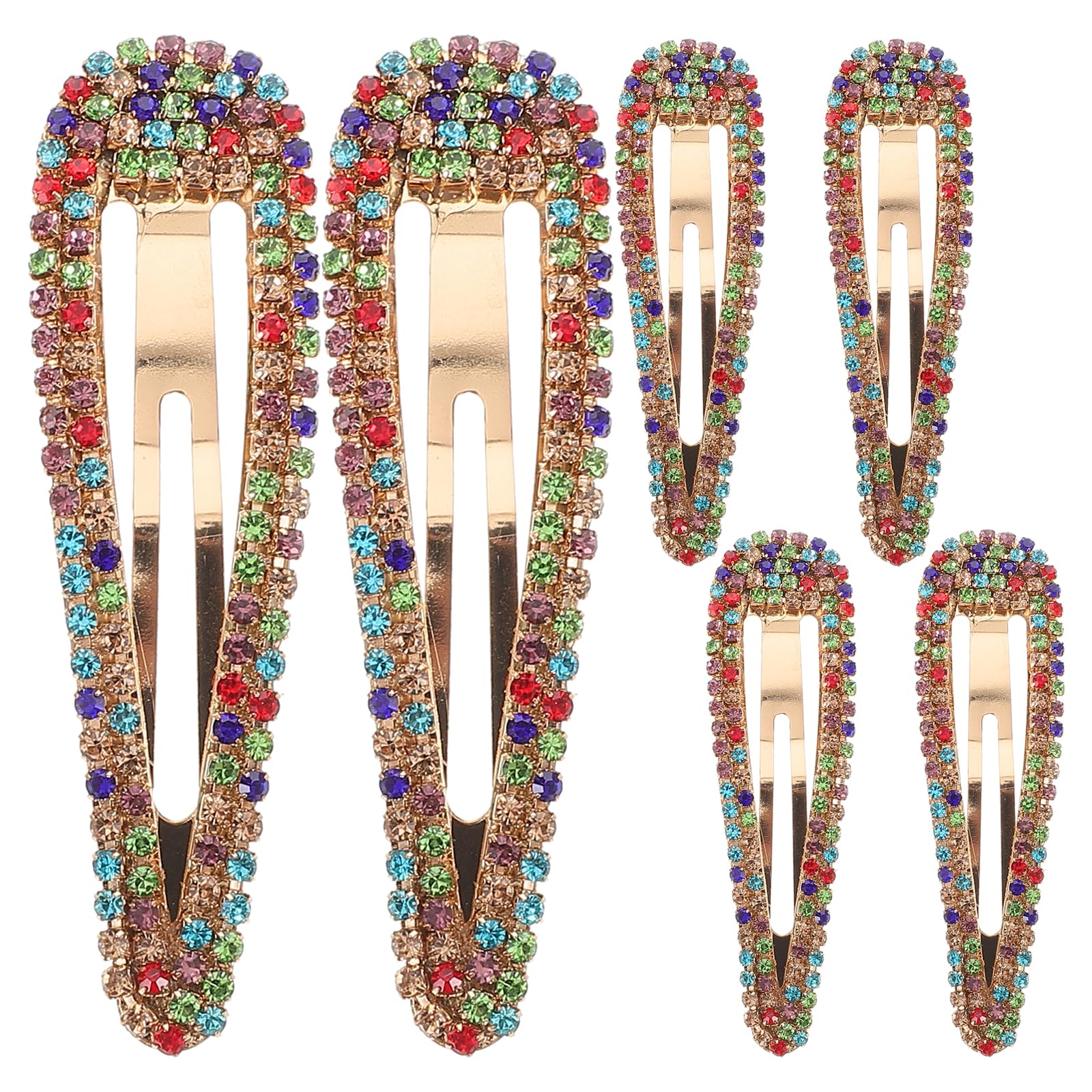 ラインストーンヘアクリップ 金属元素隙間 髪の毛佩び物 レディース ガールズ 御芽出度 寄りあい 使い分かりやすい 6個入り口・入口