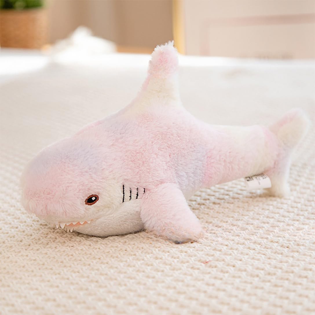 抱き枕 柔らかい ぬいぐるみ ふわふわ 縫いぐるみ もちもち だきまくら クッション 可愛い 面白い おしゃれ 海の生き物 鮫 肌に優しい サメ 子供 おもちゃ お祝い クリスマス 誕生日 店飾り プレゼント｜明金万代