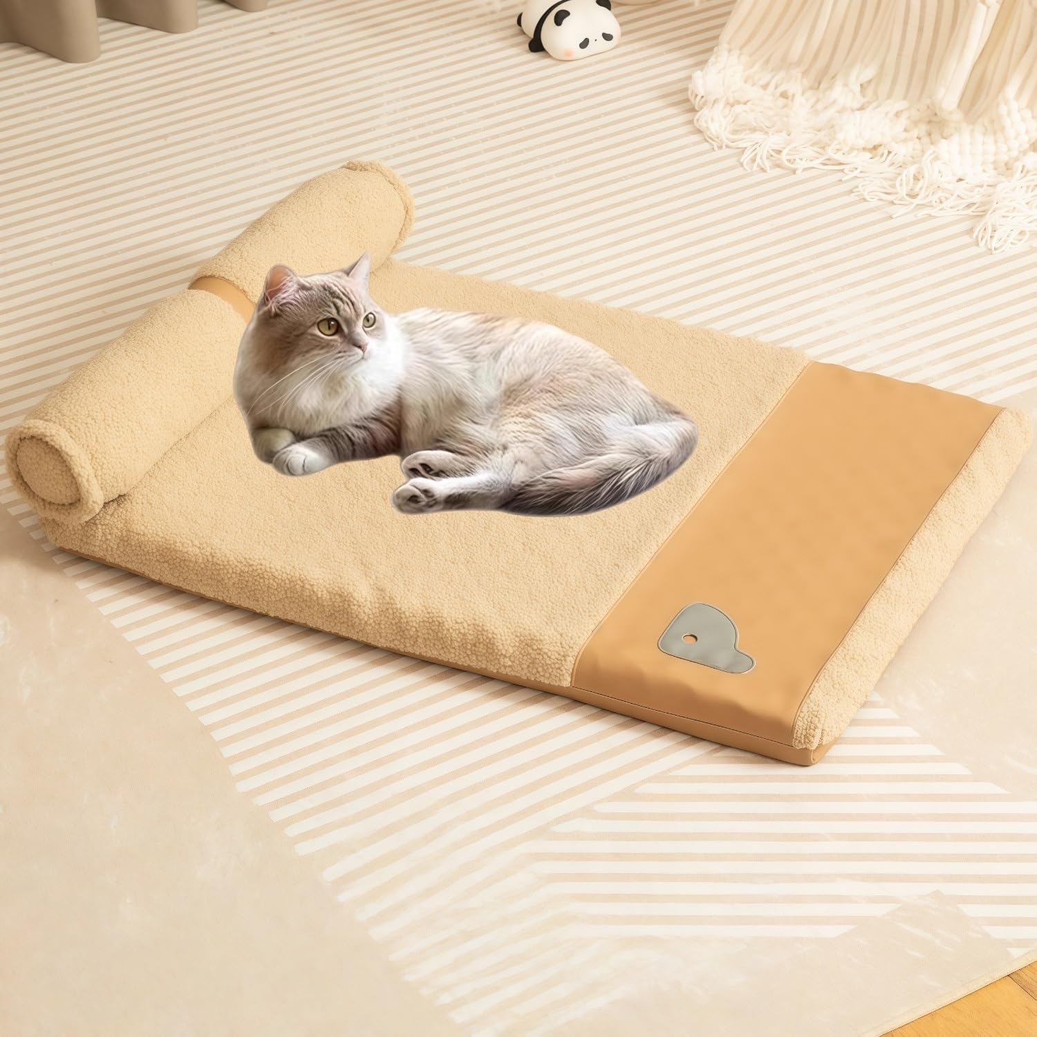 愛玩動物用 臥榻 引っ敷き 猫 犬 引っ敷き バブルフリース出どころ+高手向かい海綿質 生あたたかい 保温 上滑り打ち切り底 M/L/XL/XXL 大判 小型～大型犬 猫 小毛の荒物用 取りはらい能力のある 洗える 介護 自然哲学的保温 温度で蓄熱 防寒 寒さ打つ手 ふわふわ あったか 噛み抵抗力 防音 愛玩動物相応う 消臭 身寄り用 抗菌