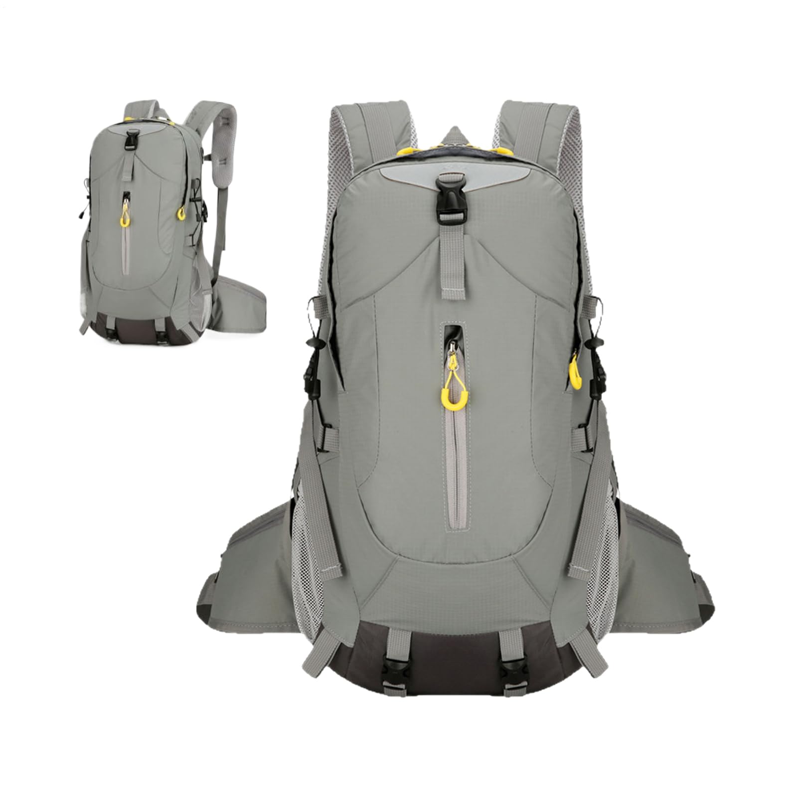 ハイキング バックパック – 防水 30L 軽量リュックサック、耐久性のあるトラベル ストレージ パック、快適なアウトドア バッグ |人間工学に基づいたアドベンチャーギア、男性用多機能デイパックキャンプ、釣り、狩猟旅行|明金万代