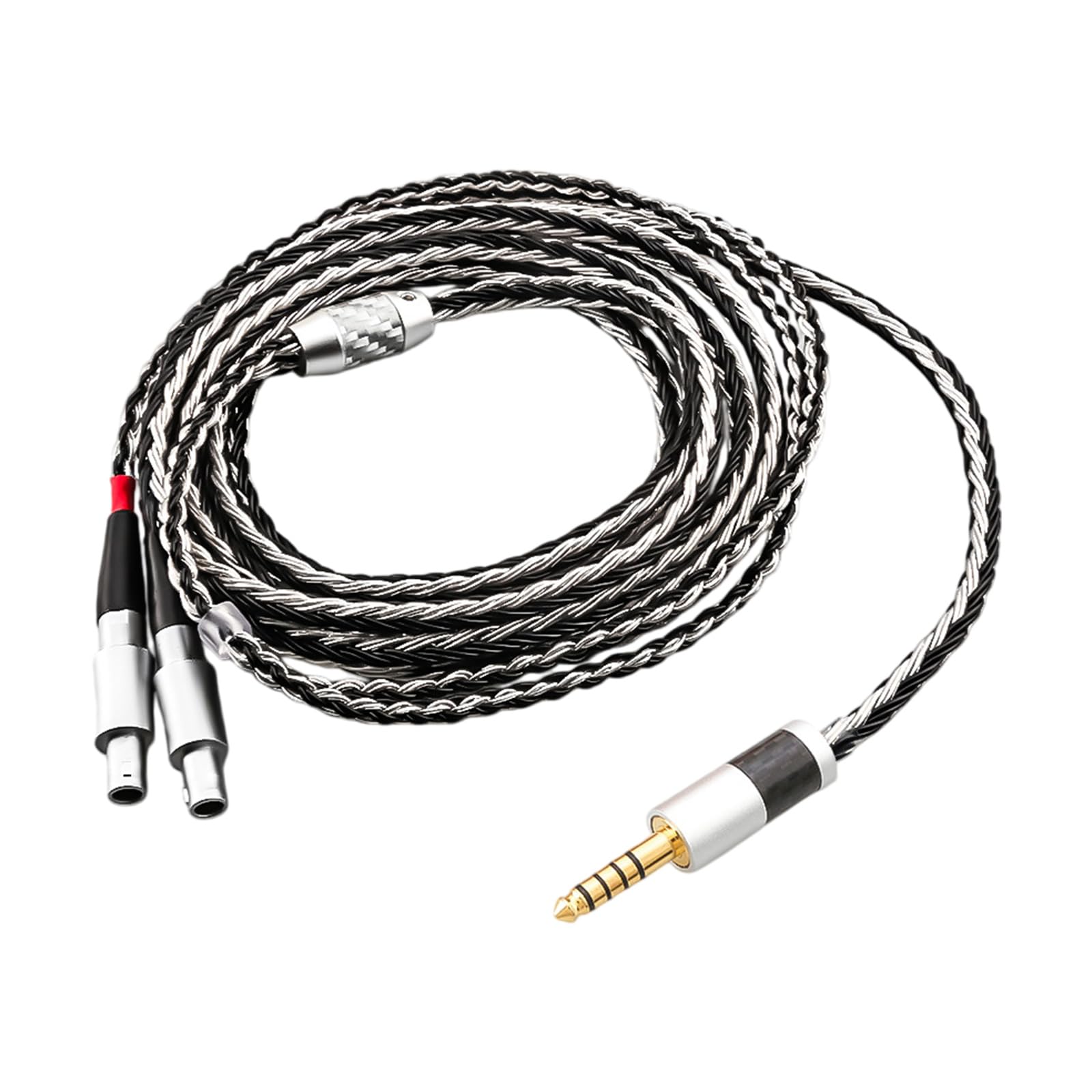 16 コア銀メッキ銅ケーブル 4.4 mm HD800 HD800s HD820 強化されたサウンド &amp; 耐久性高ケーブル｜明金万代 15,955円