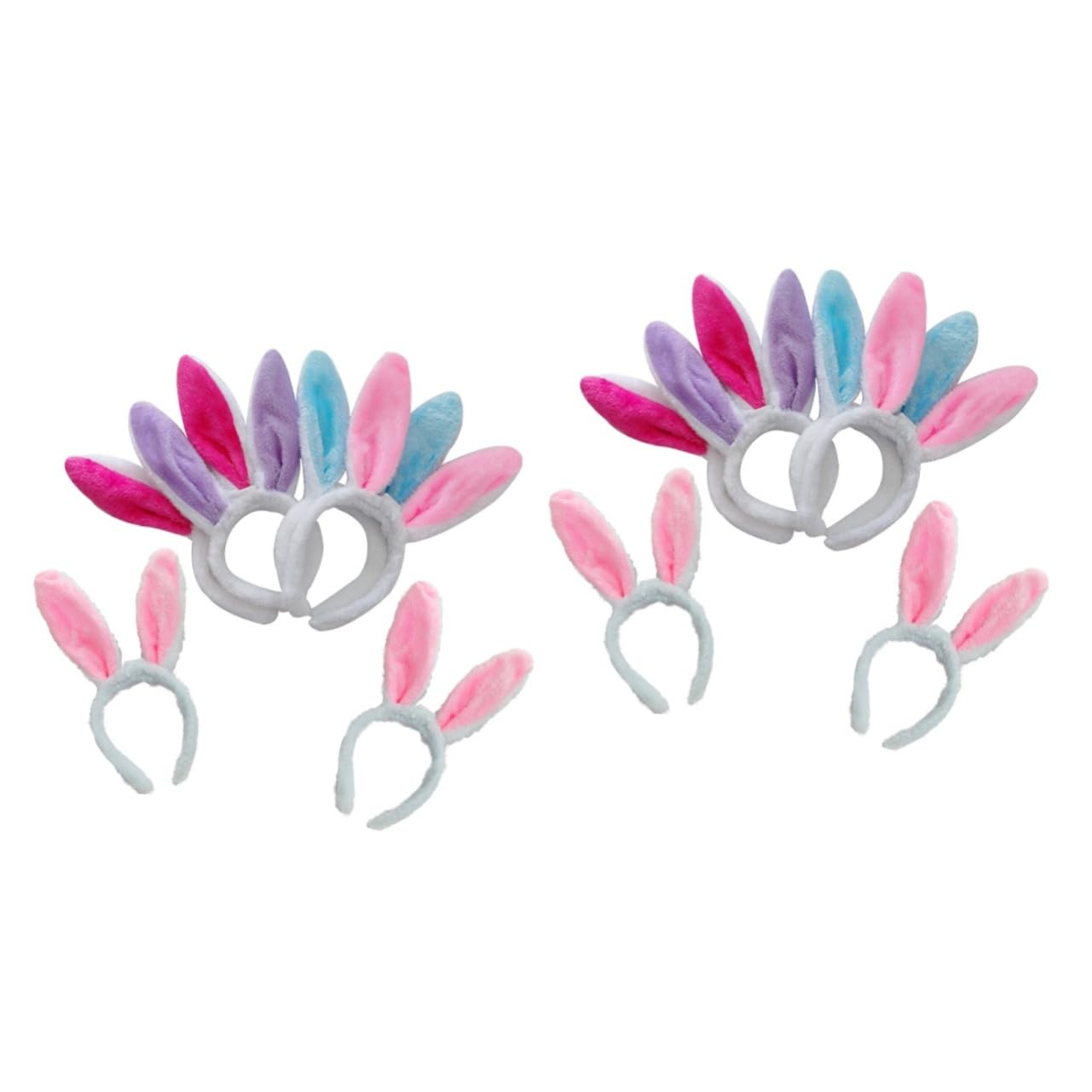 [HOLIDYOYO] 12個ウサギの耳 ヘッドバンド ウサギの耳ヘアバンド ヘアアクセサリー コスプレ用 小道具 誕生日パーティー フェス クリスマス コスチュームイベント 長着用可能 軽量設計 ランダムカラー｜明金万代