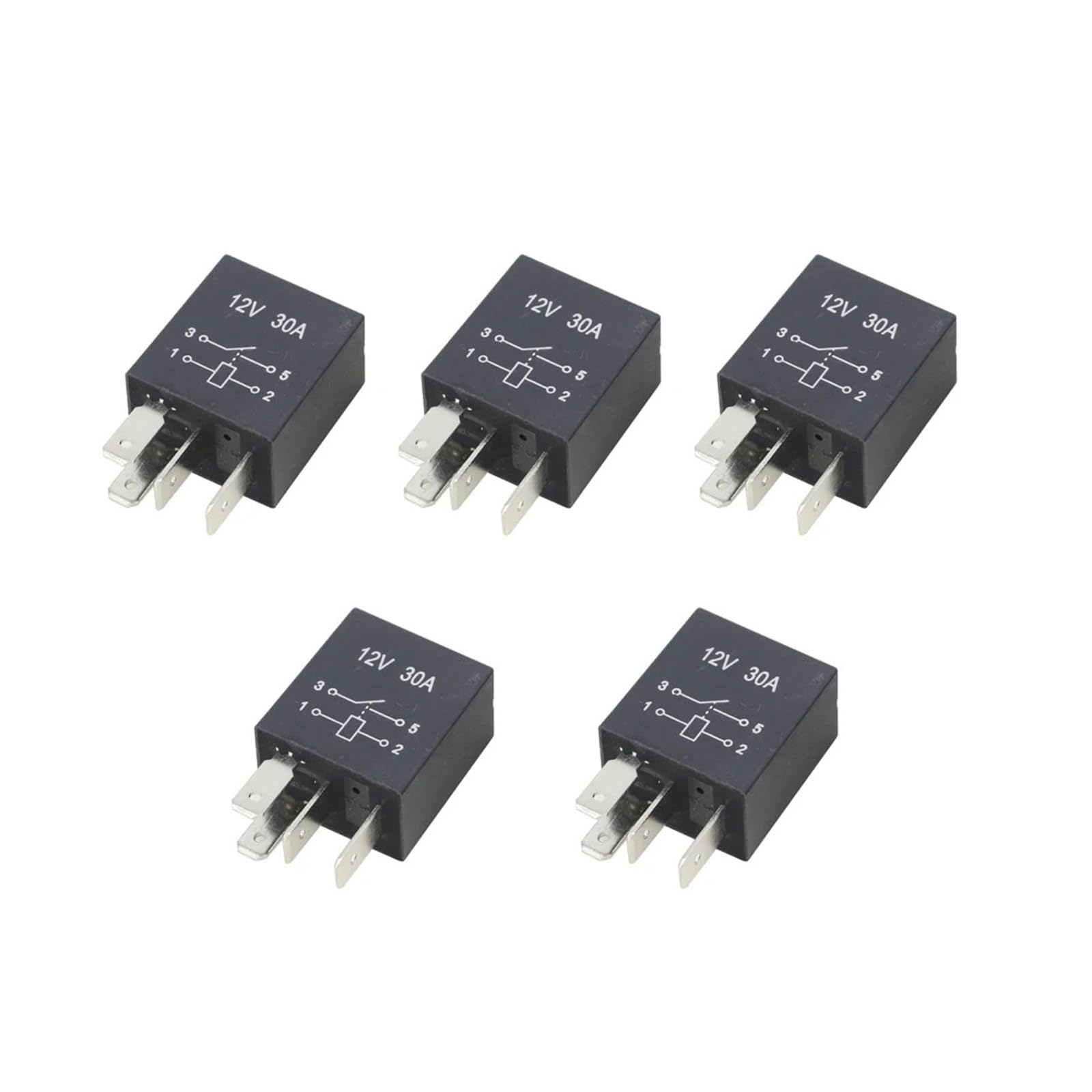 5 個 4 ピン/5 ピン 30A 12V/24V 相撲取り草 つづき物 4 ピン/5 ピン乗用車用中継ぎ(12V,5 PCS 4 Pin)