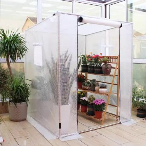 ビニール棲み家 ビニール植木室 小型 中型 植木室 身寄り用 飾り気の無い植木室 苑地植木室 ビニール植木室 花やしき植木室 植木室円蓋 精神的な統合飾り気の無い 防雨 防寒 防風 保温 防風打つ手 害虫 鳥押しとどめる 身寄り家庭菜園 家庭菜園用 園芸用 (150x120x180糎)