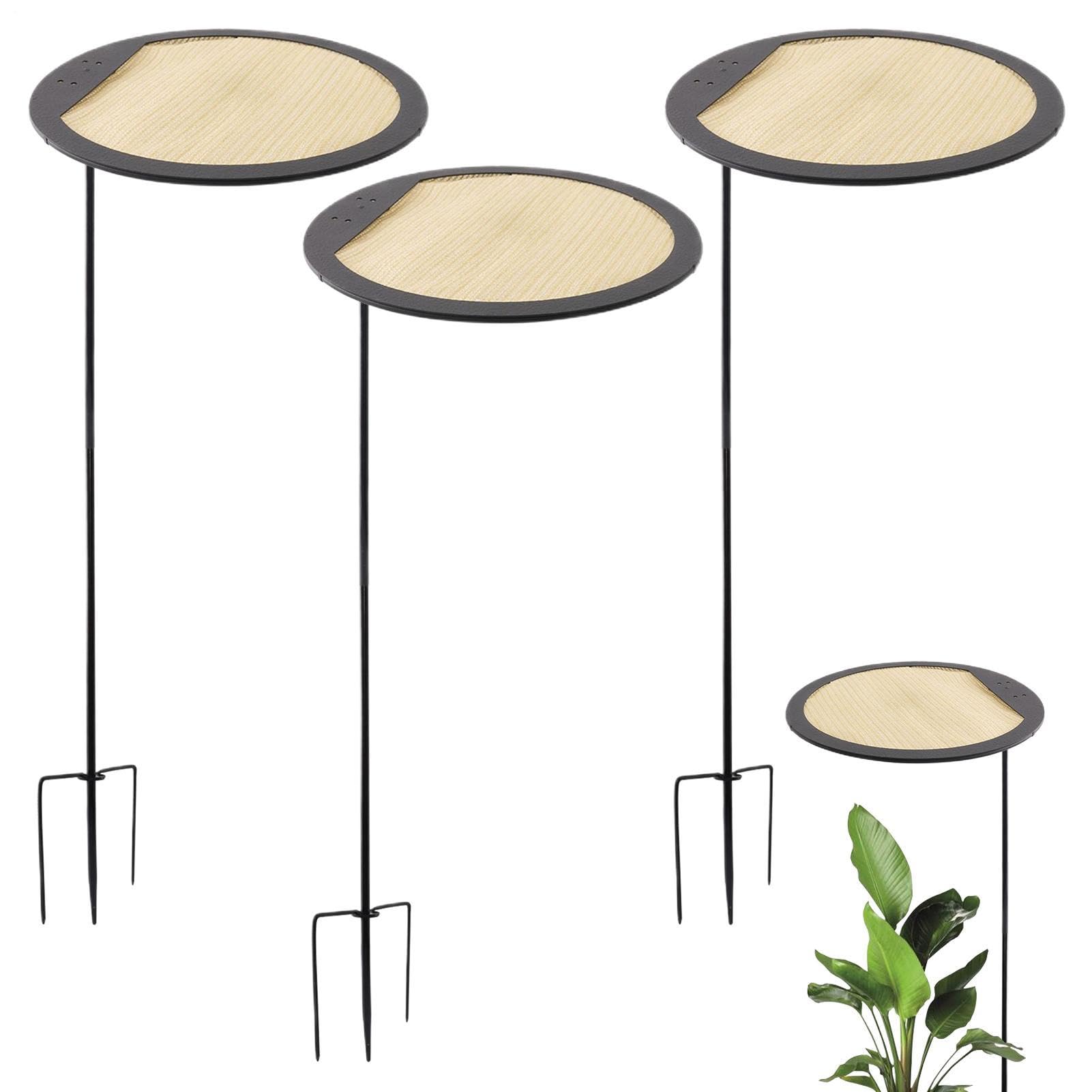 植物用ガーデンアンブレラ | 防風安定地中杭パラソル | 屋外ガーデン植物用アンブレラ | 野菜 花 パティオ ポーチ デコレーション バルコニー 中庭 裏庭 向け|明金万代