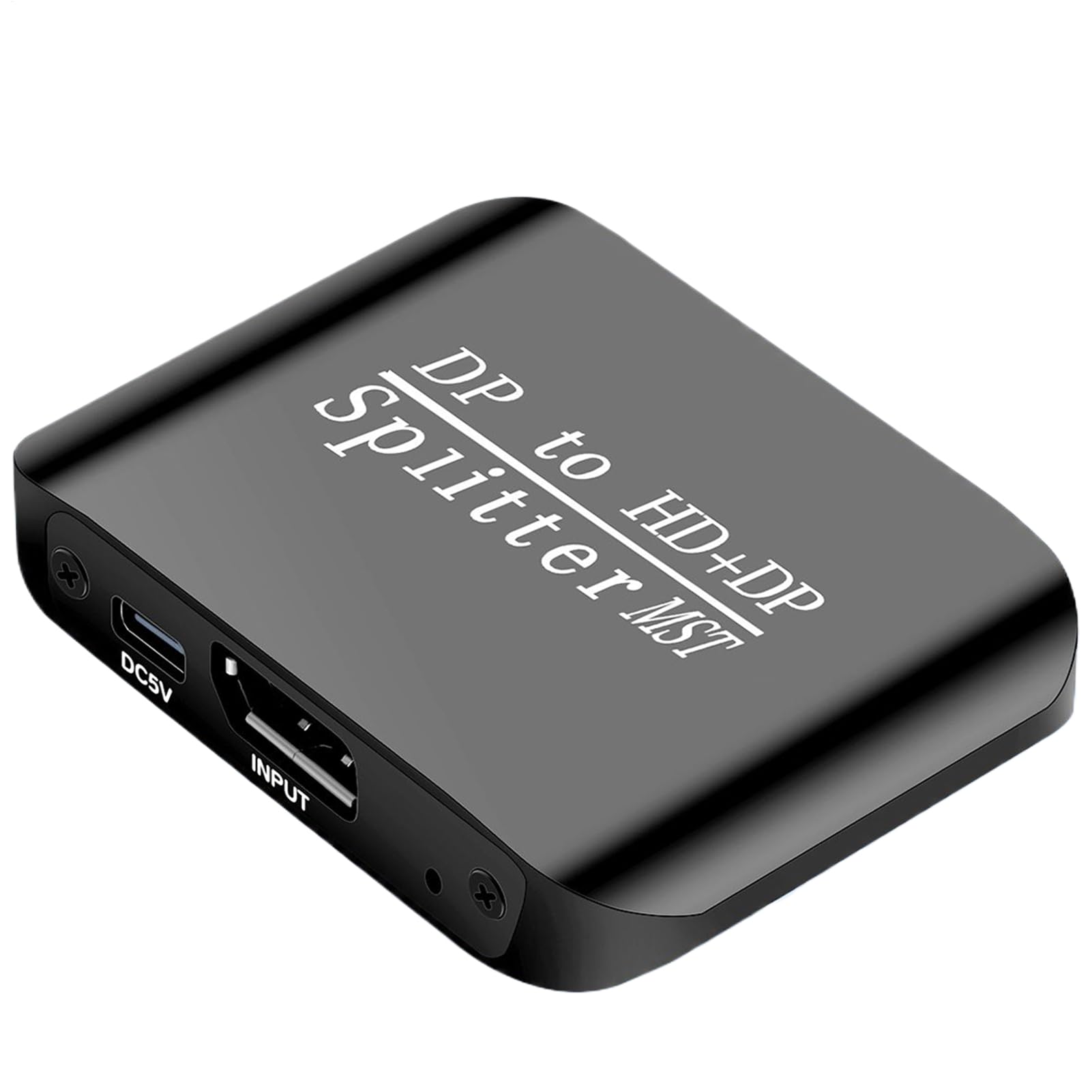 DP スプリッター | 4K DP スイッチャー,デュアルモニタースプリットディスプレイ 大型万覚え帳パソコン 仕立て上げる用