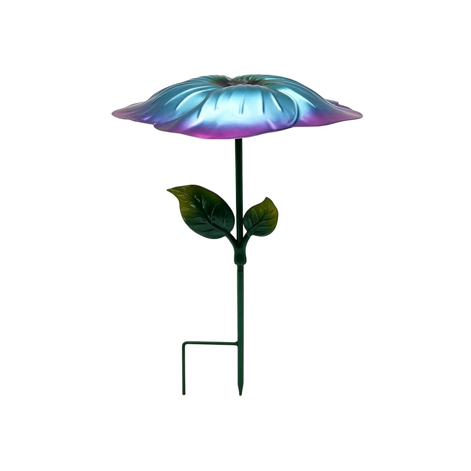 植物の ガーデンアンブレラ 日よけ サンシェード 屋外 植物保護 - ステーク メタルフラワー 紫外線カット UVカット デコレーション 装飾付き ガーデンオブジェ - 屋外用パラソル アウトドアシェード ベランダ用日除け 花壇用 保護 庭先 | 庭 ガーデン カウンティヤード パテ｜明金万代
